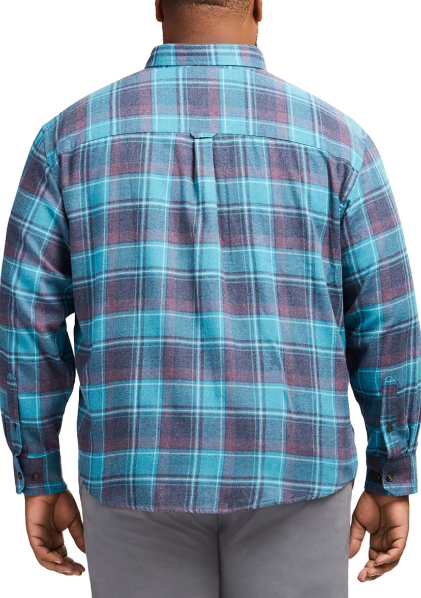 Big & Tall Stratton Flannel Long Sleeve Button Down Shirt