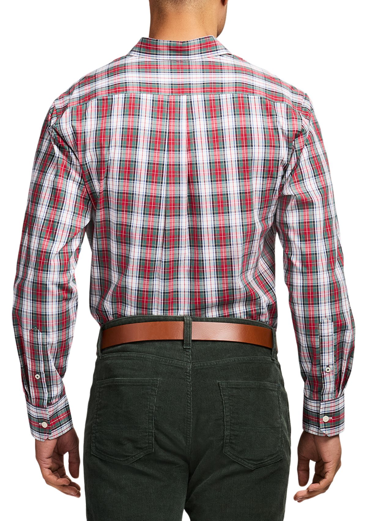 Holiday Tartan Long Sleeve Button Down Dress Shirt