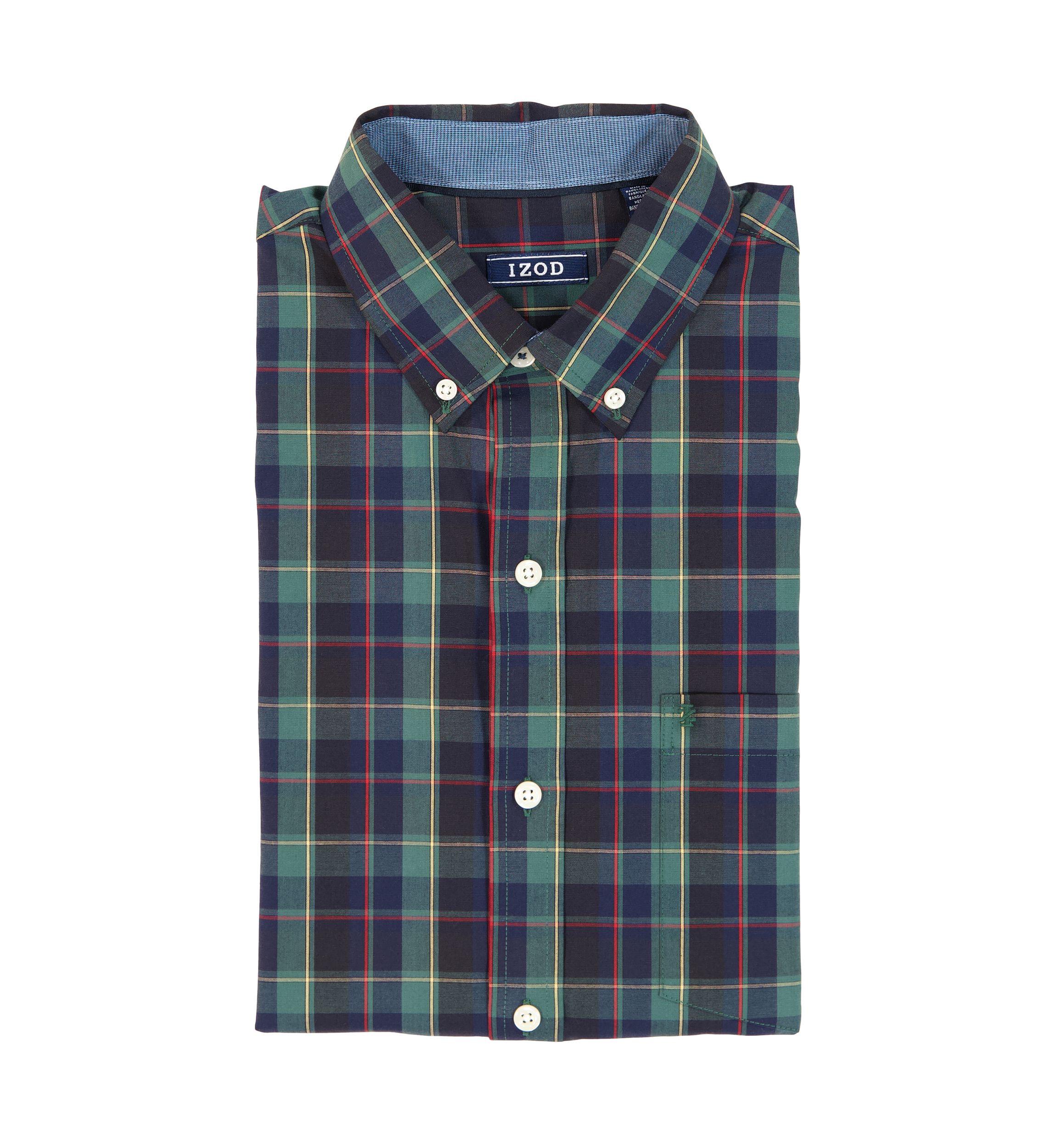 Holiday Tartan Long Sleeve Button Down Dress Shirt