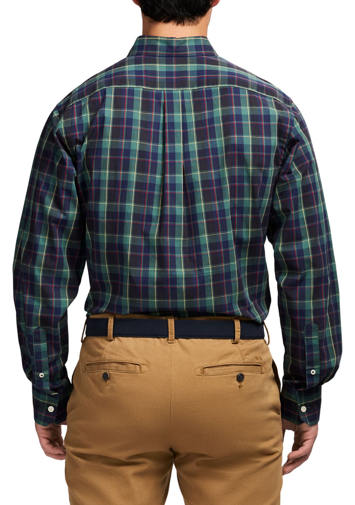 Holiday Tartan Long Sleeve Button Down Dress Shirt