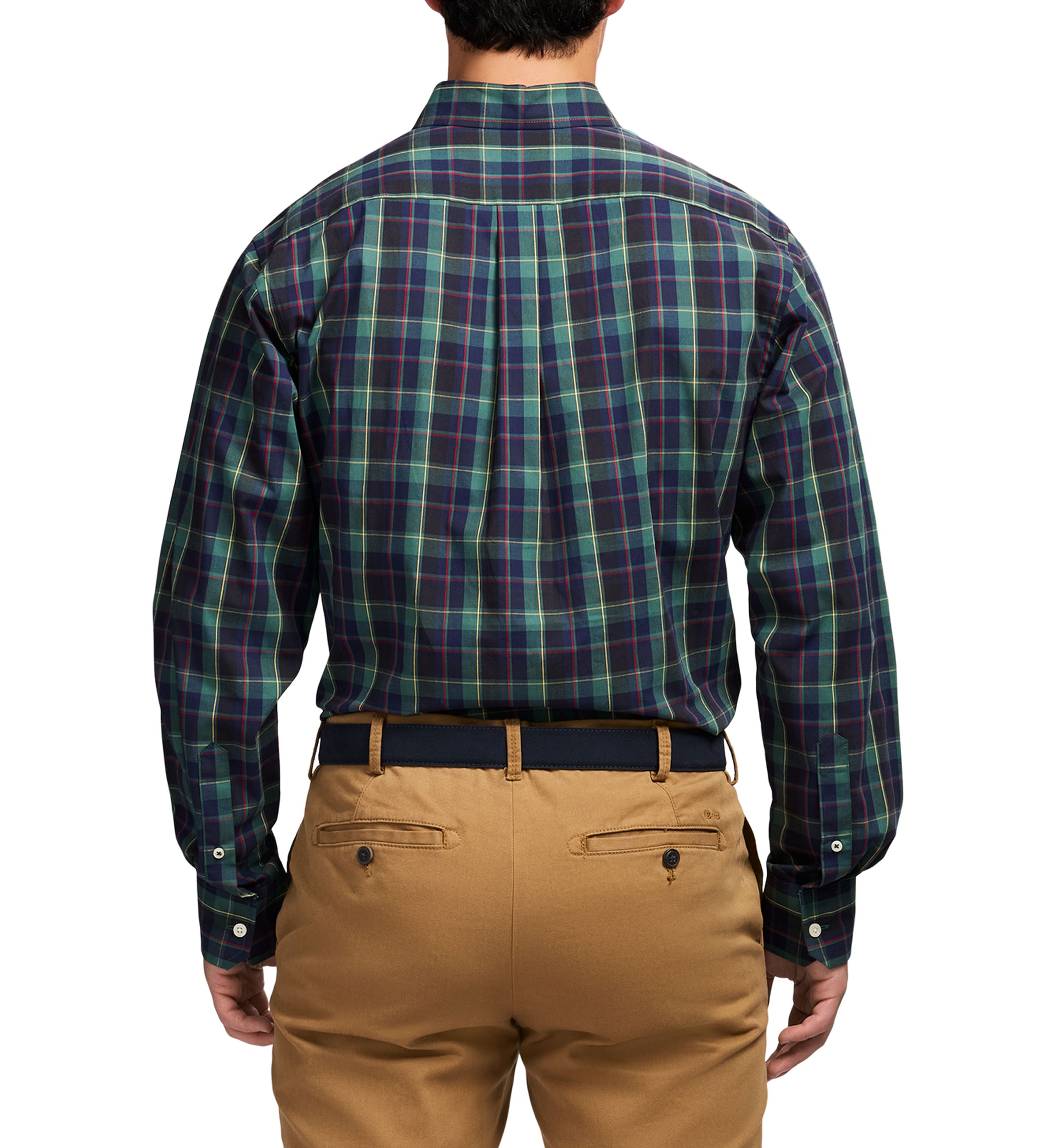 Holiday Tartan Long Sleeve Button Down Dress Shirt