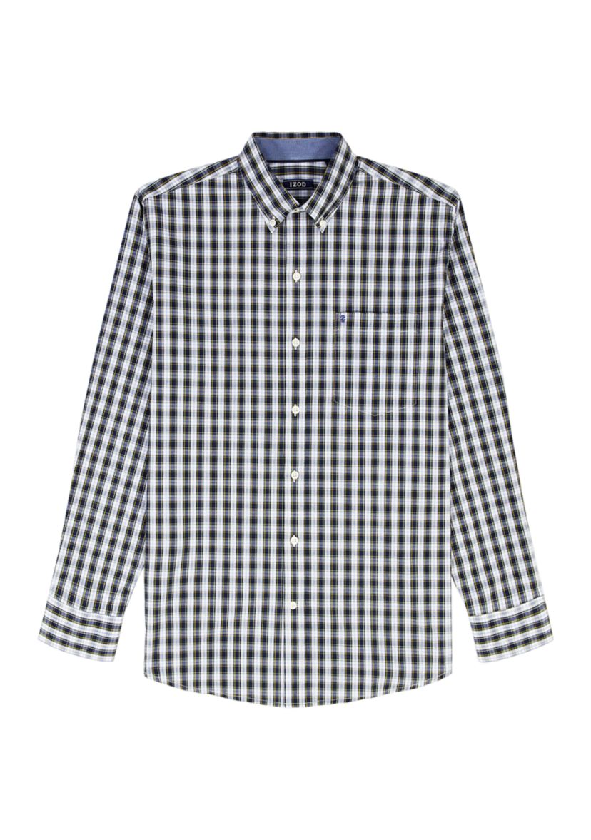 Big & Tall Long Sleeve Holiday Tartan Button Down 