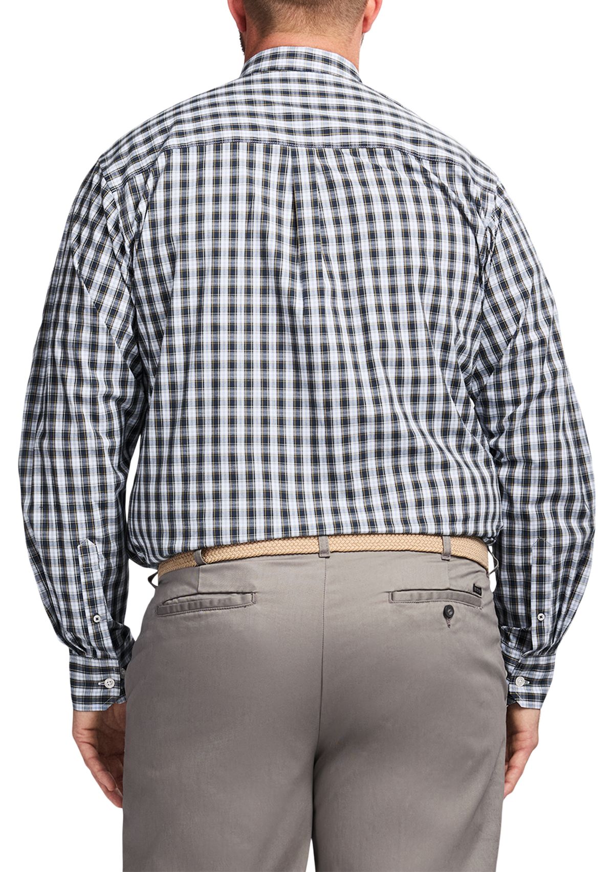 Big & Tall Long Sleeve Holiday Tartan Button Down 