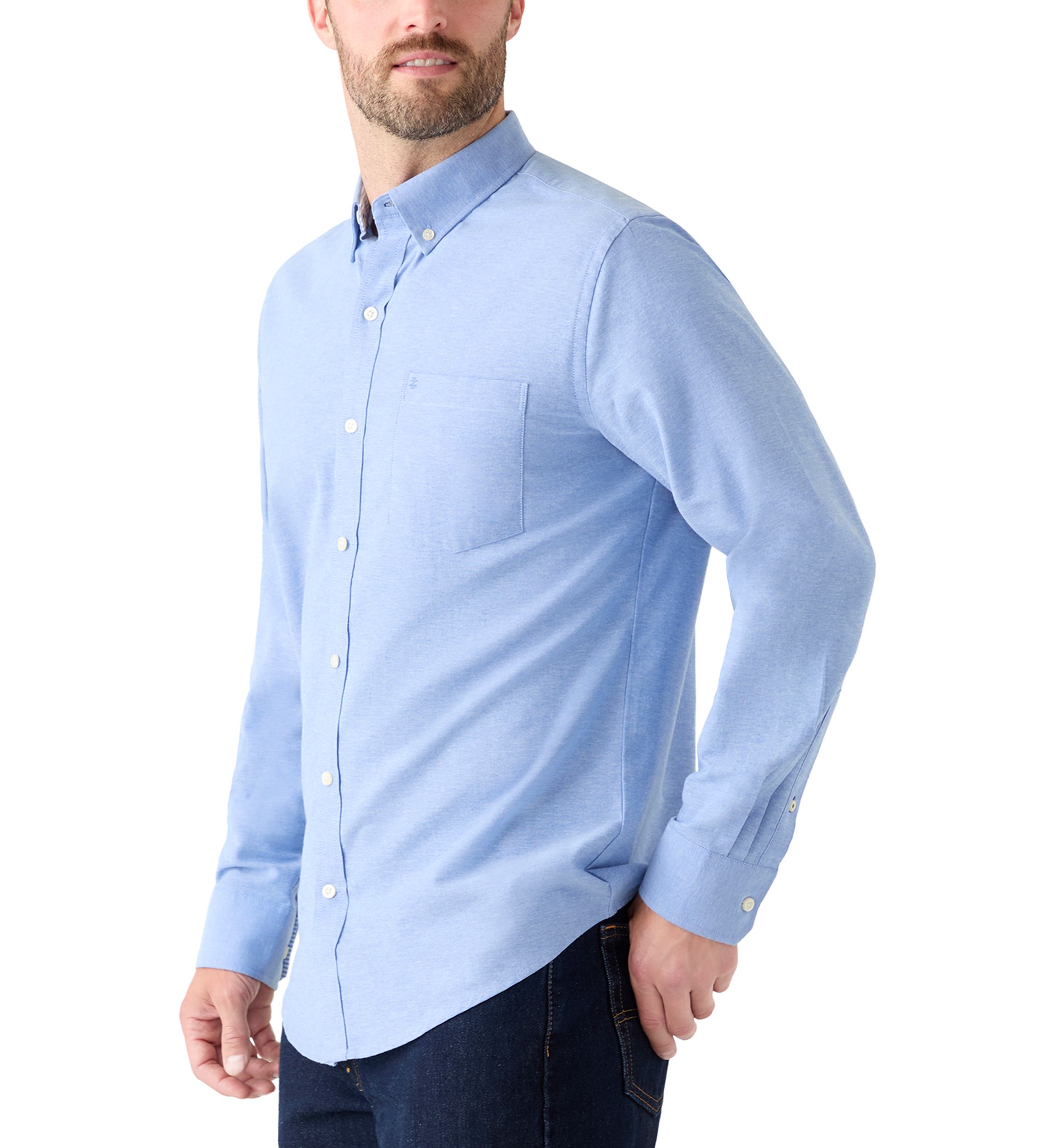 Heathered Oxford Button Up Shirt 