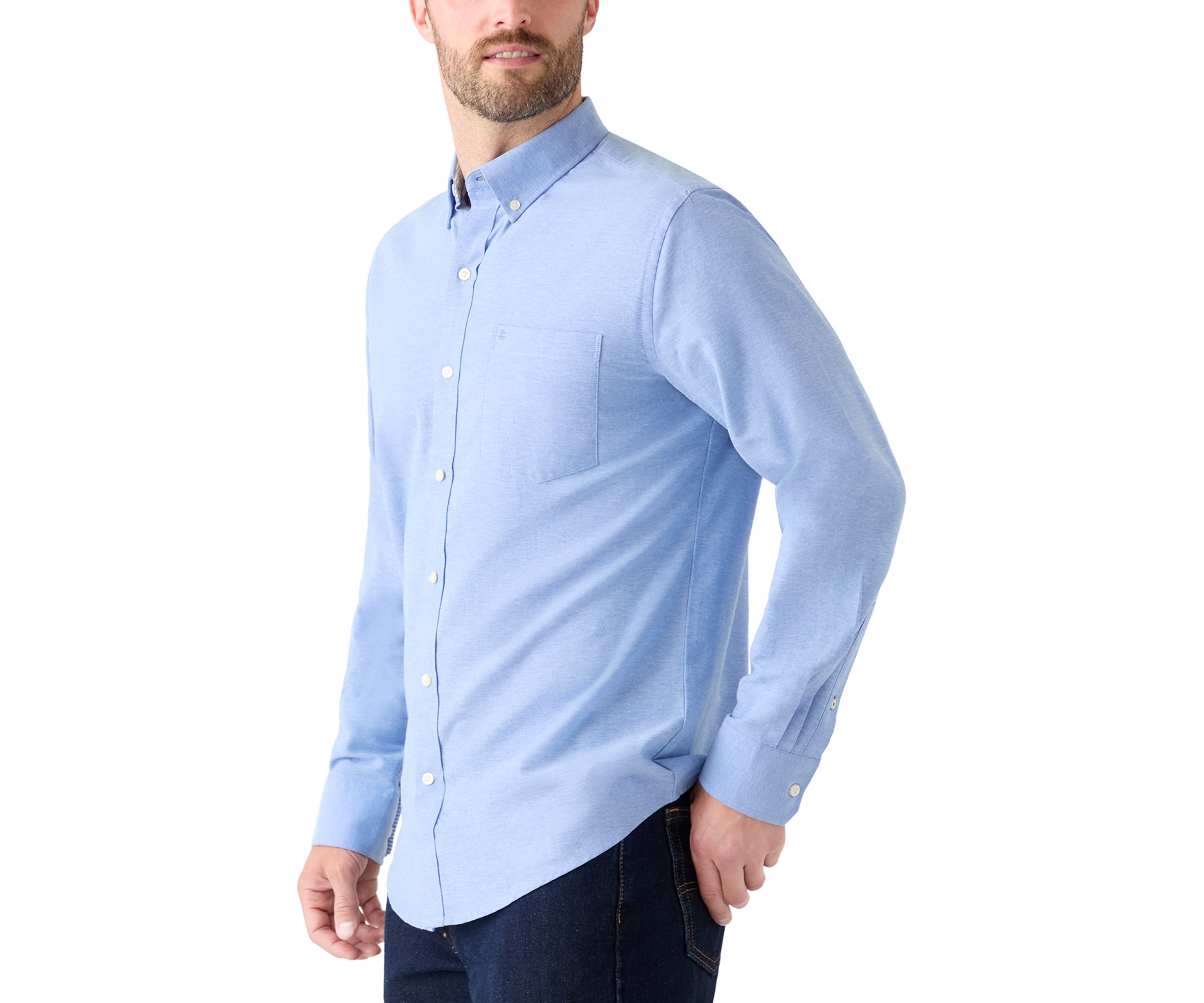 Heathered Oxford Button Up Shirt 