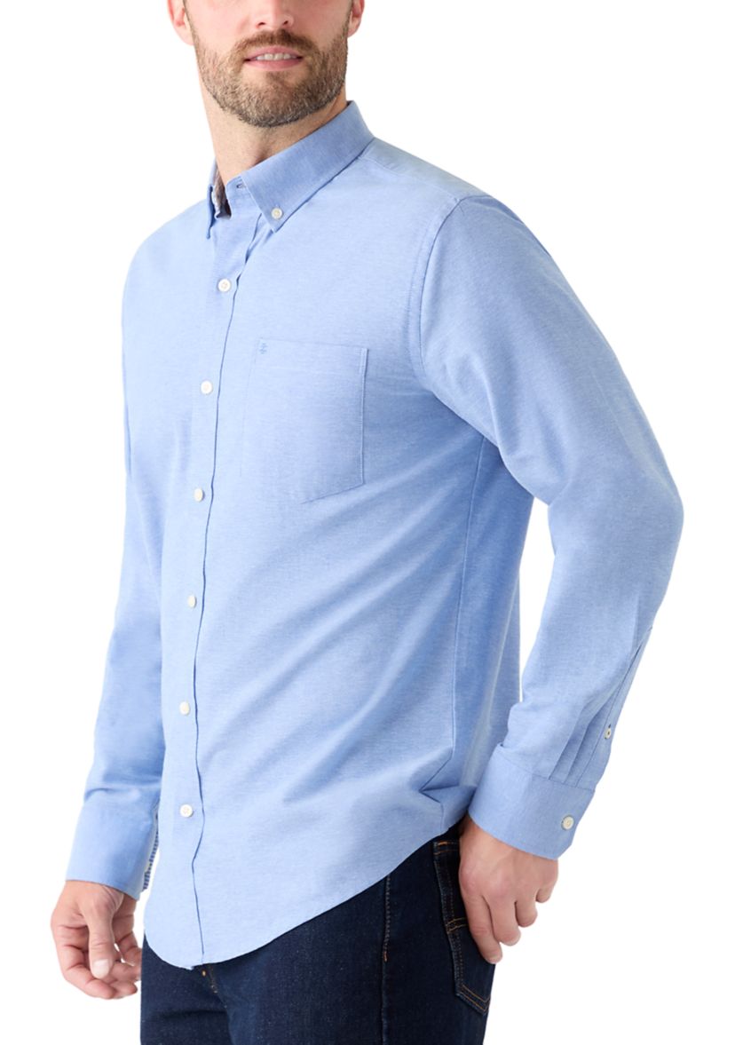 Heathered Oxford Button Up Shirt 