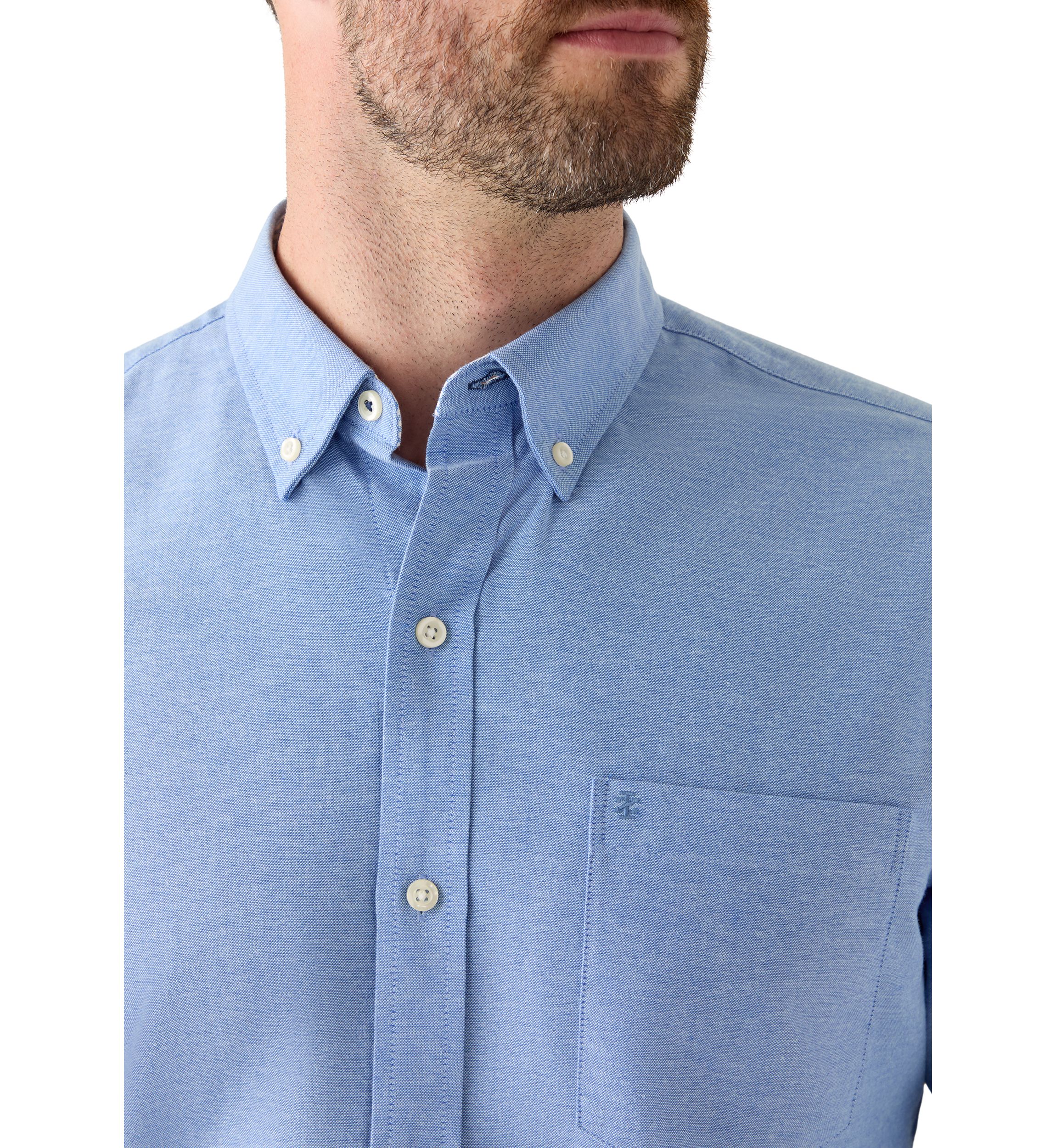 Heathered Oxford Button Up Shirt 