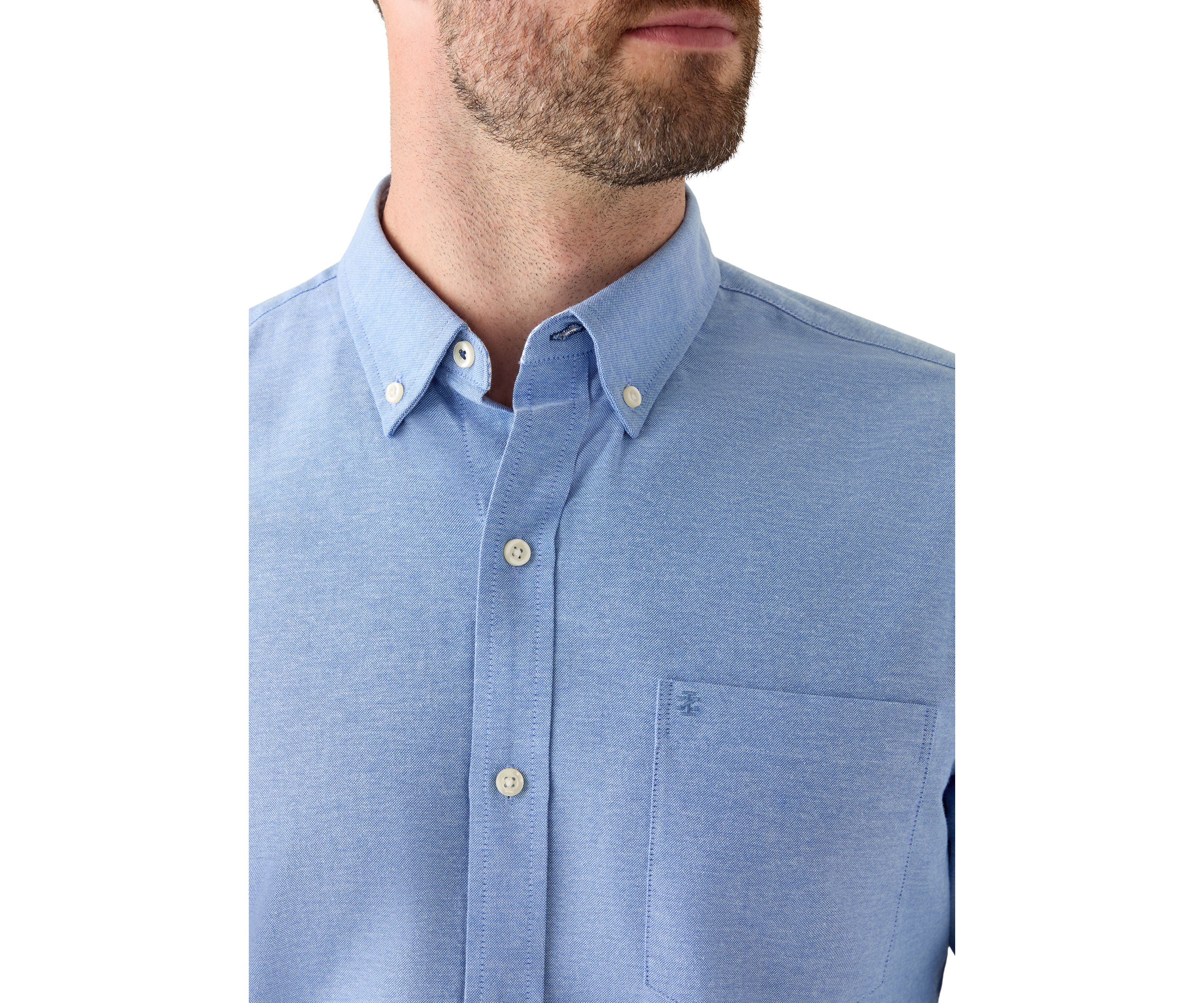 Heathered Oxford Button Up Shirt 