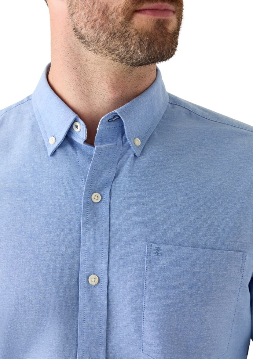 Heathered Oxford Button Up Shirt 