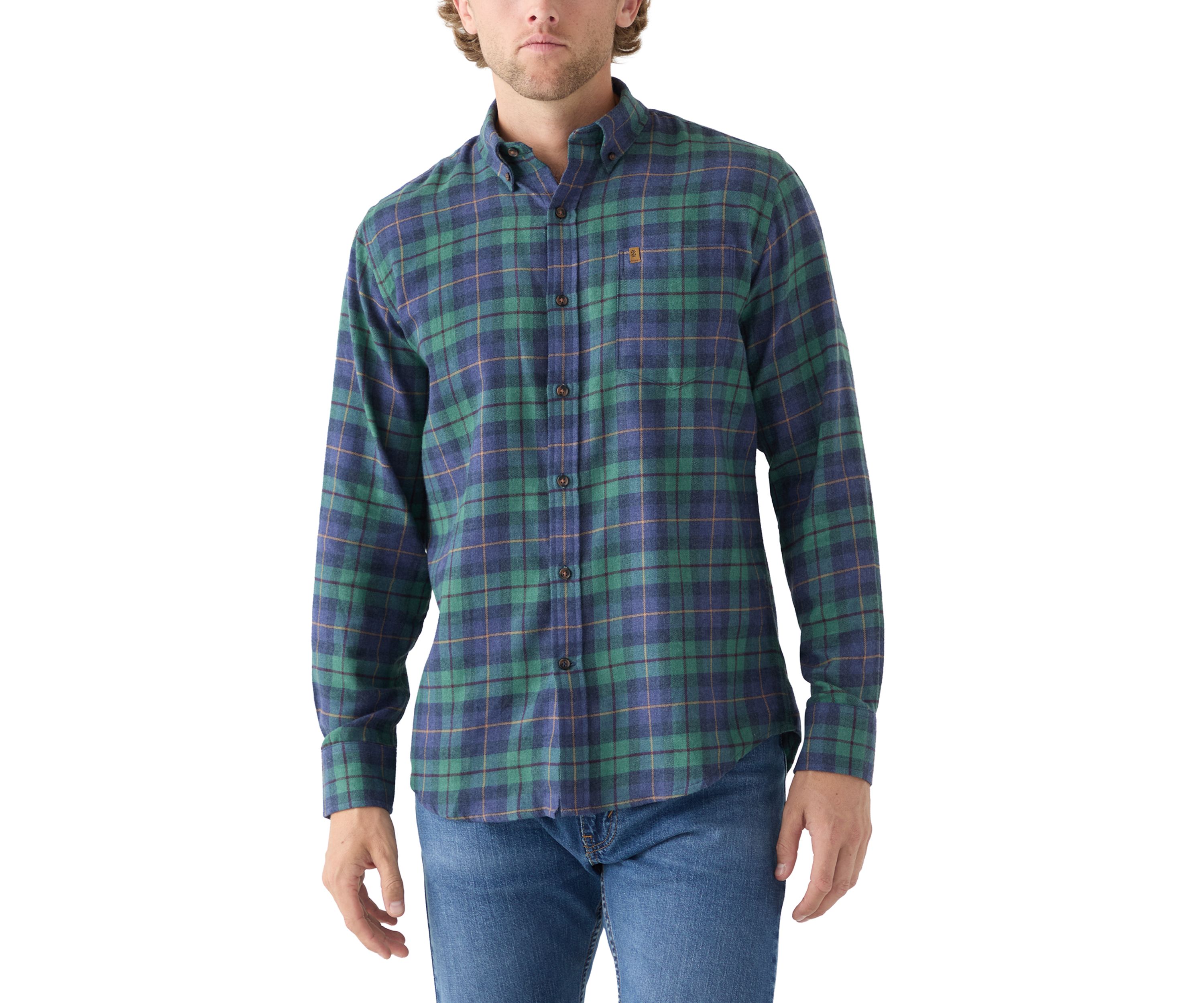 Stratton Flannel Long Sleeve Button Down