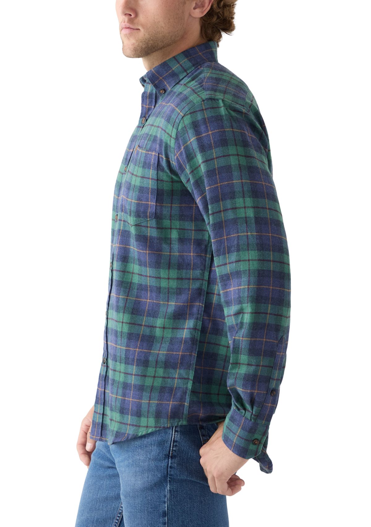 Stratton Flannel Long Sleeve Button Down