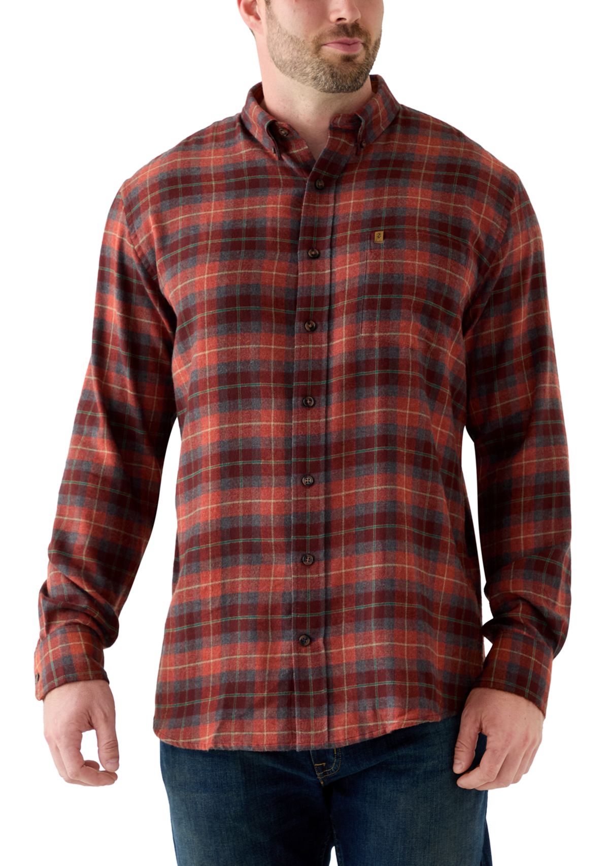 Big & Tall Stratton Flannel Button Down Shirt