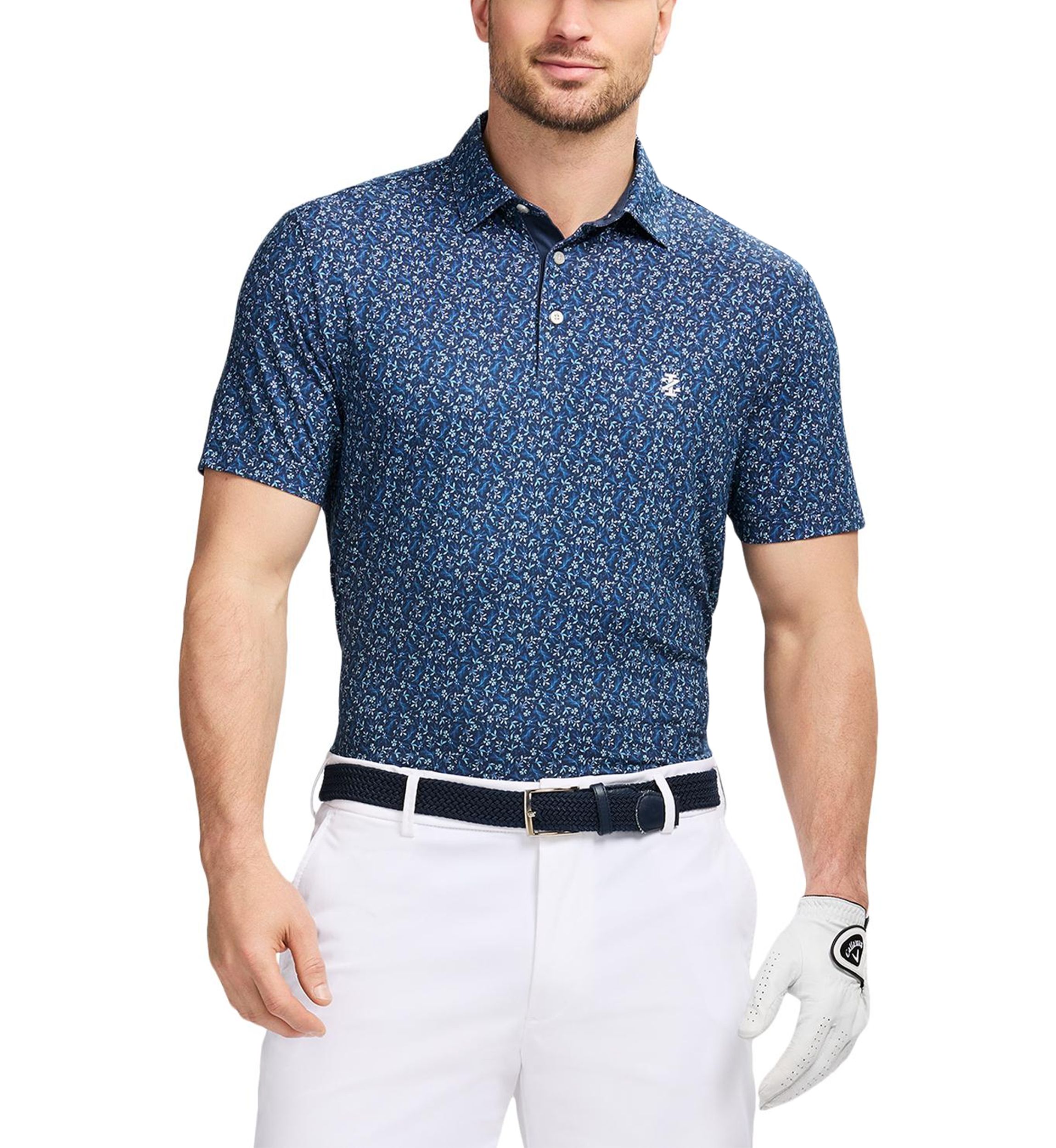 Short Sleeve Printed Golf Polo Shirt 