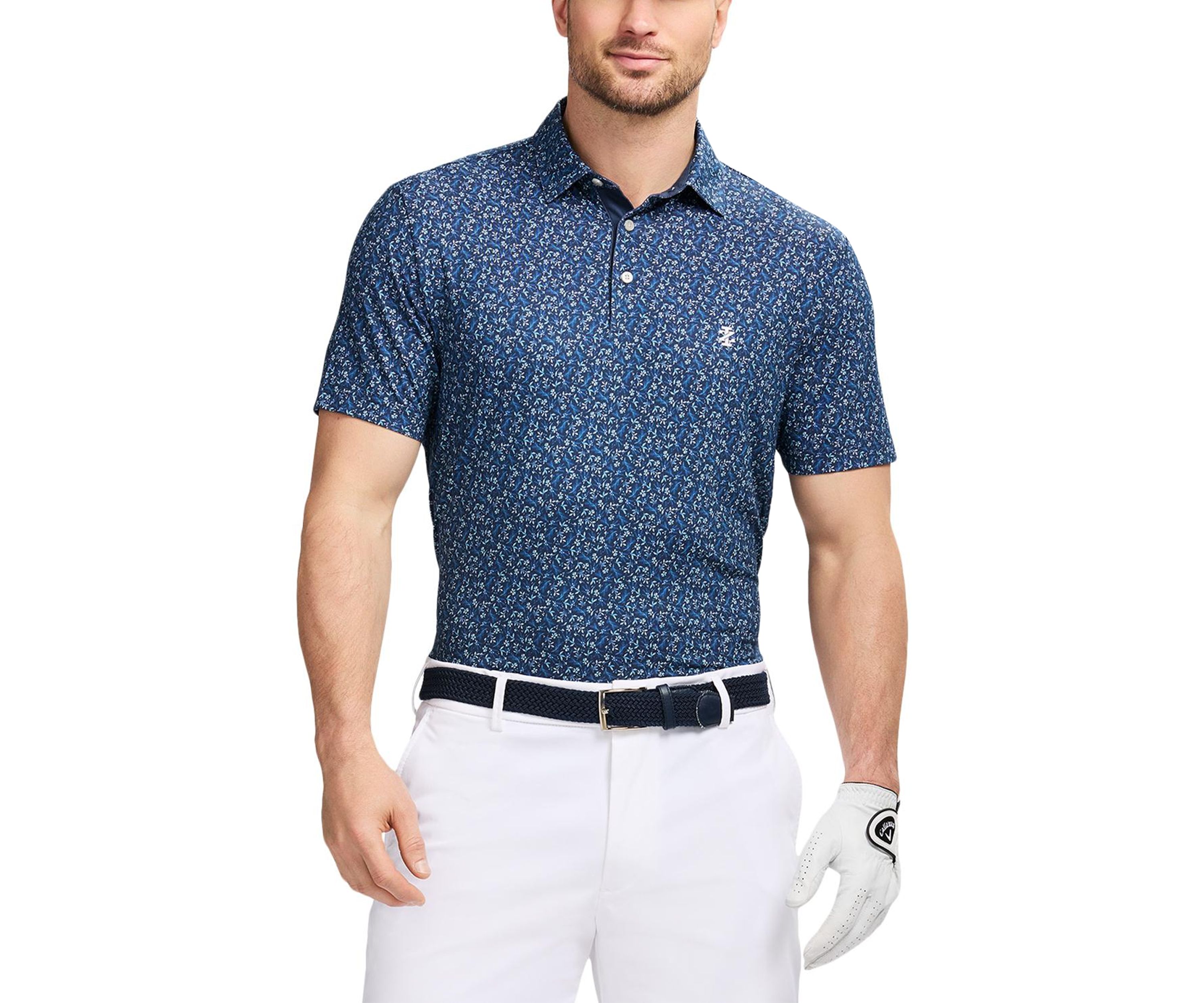 Short Sleeve Printed Golf Polo Shirt 