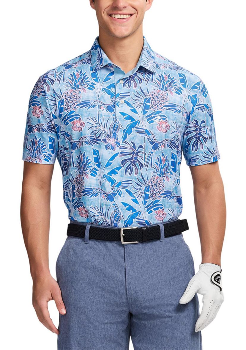 SwingFlex Elite Fashion Print Polo Shirt