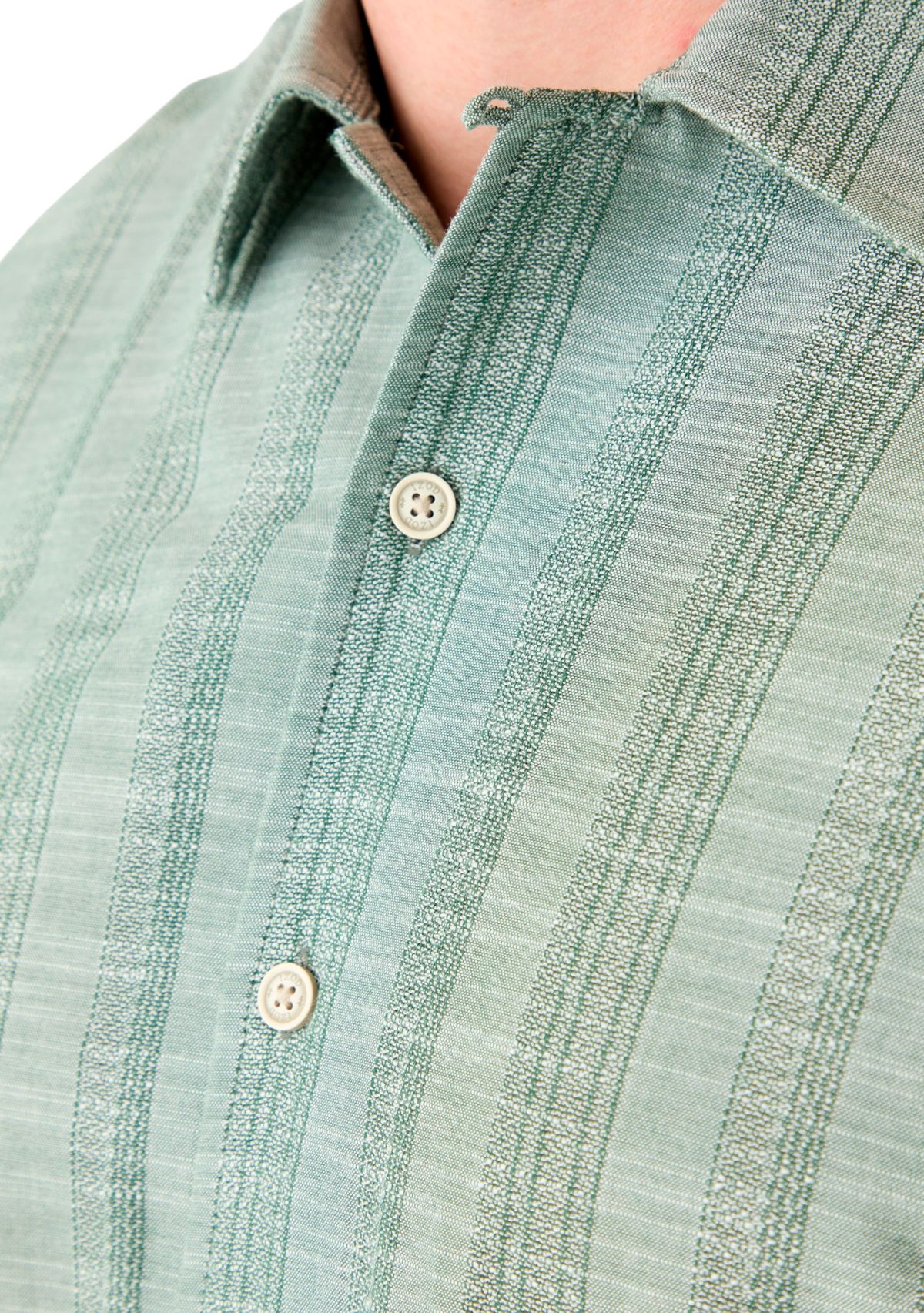 Big & Tall Short Sleeve Lux Saltwater Tonal Stripe Shirt