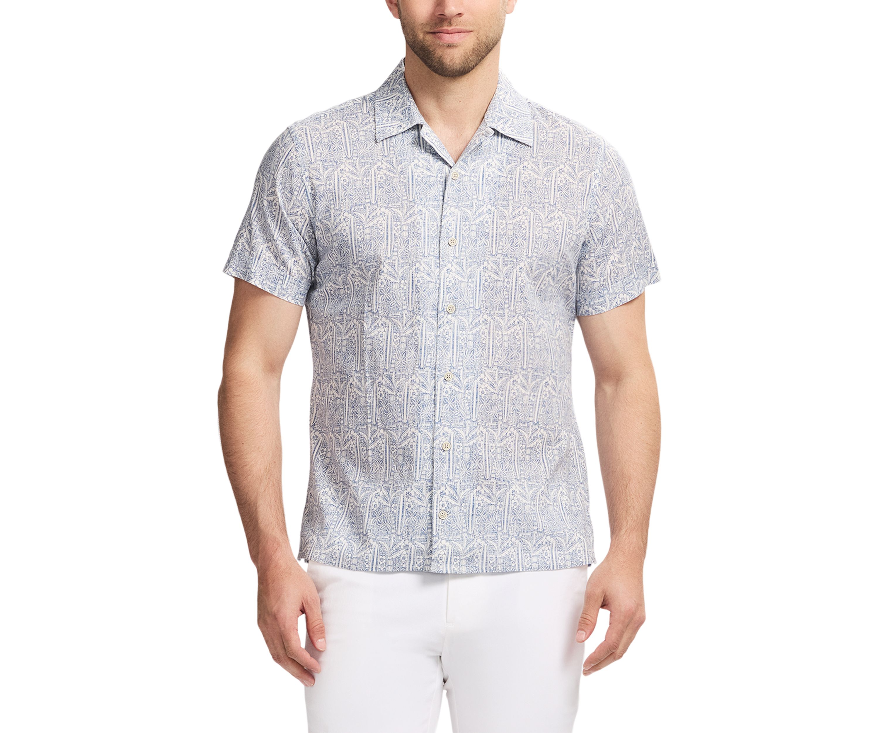 Saltwater Dunes Texture Surf Print Shirt