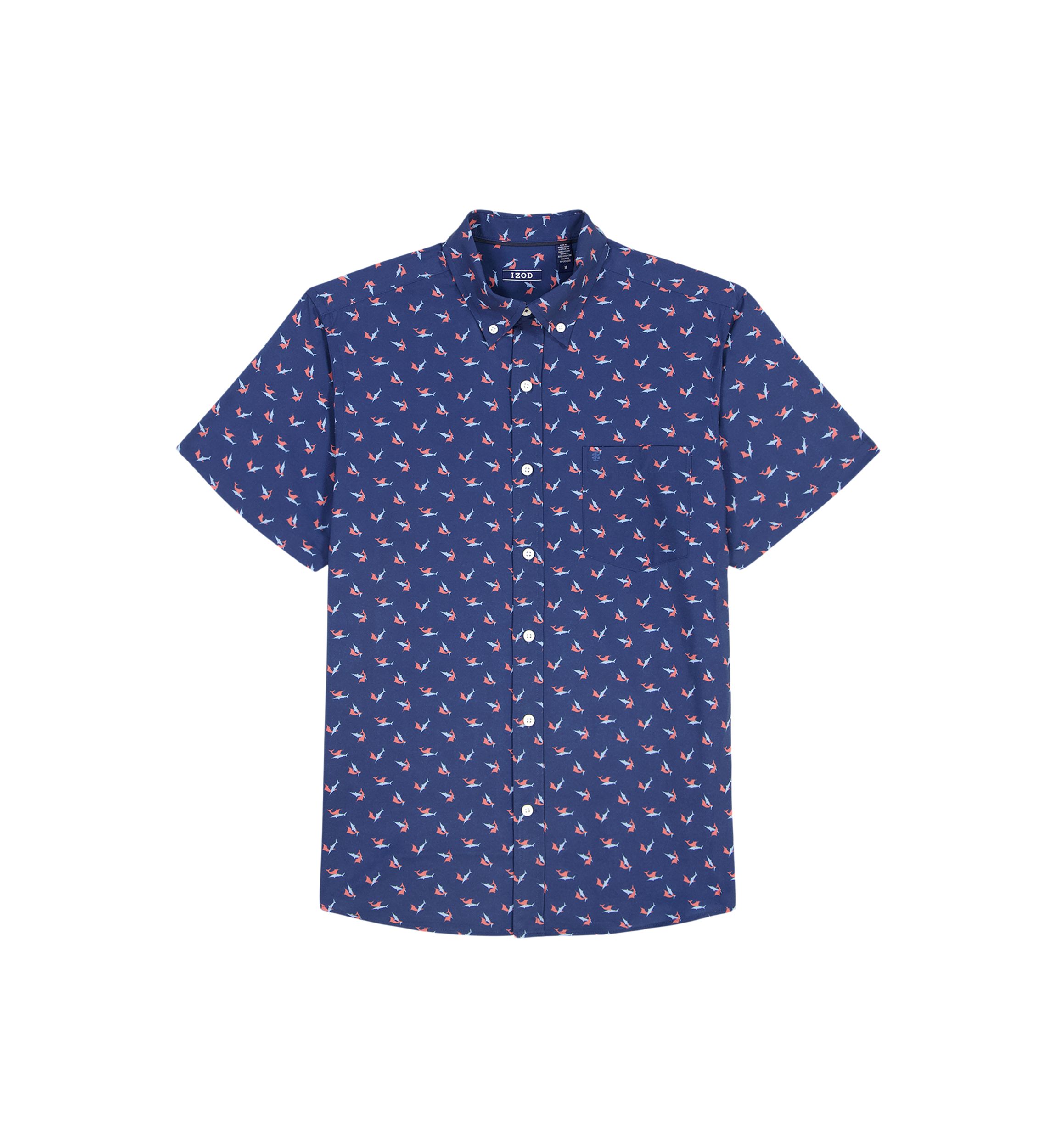 Short Sleeve Breeze Woven Shark Shirt