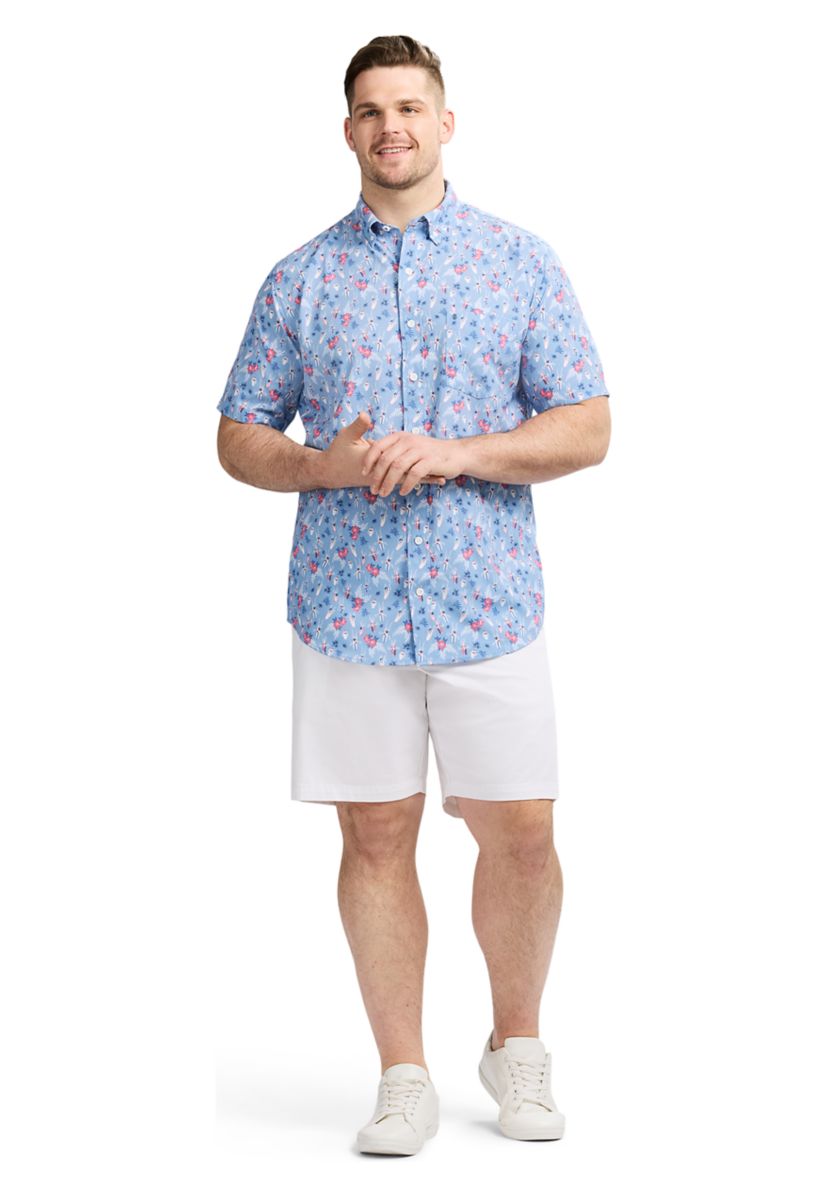 Big & Tall Short Sleeve Breeze Surfer Print Shirt