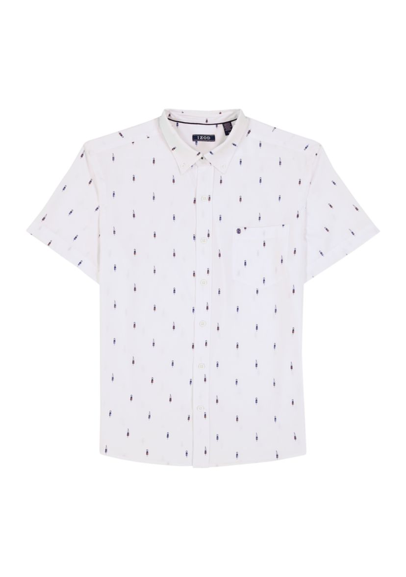Short Sleeve Breeze Woven Hula Girl Shirt