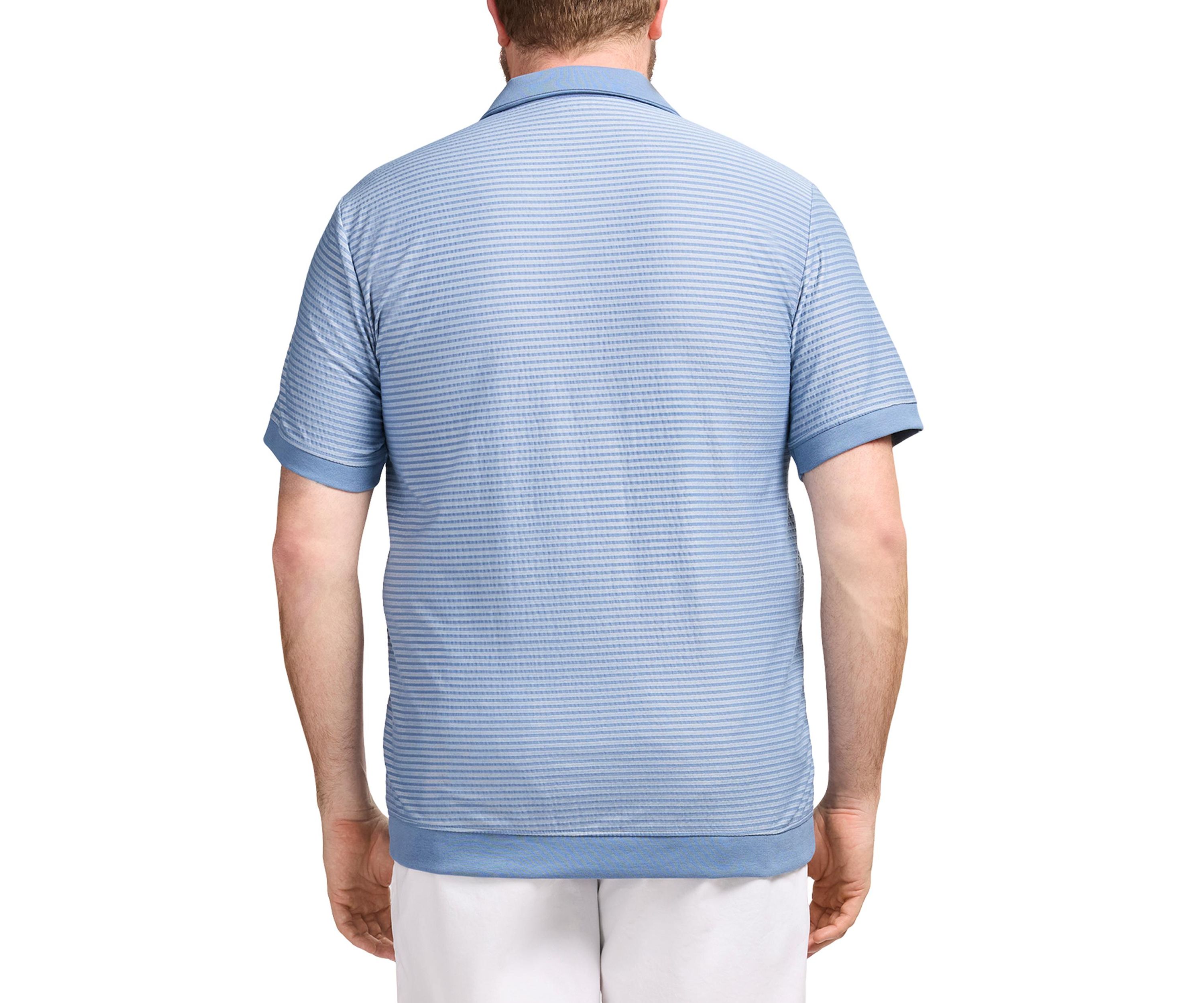 Big & Tall Short Sleeve Saltwater Dune Knit Texture Polo Shirt