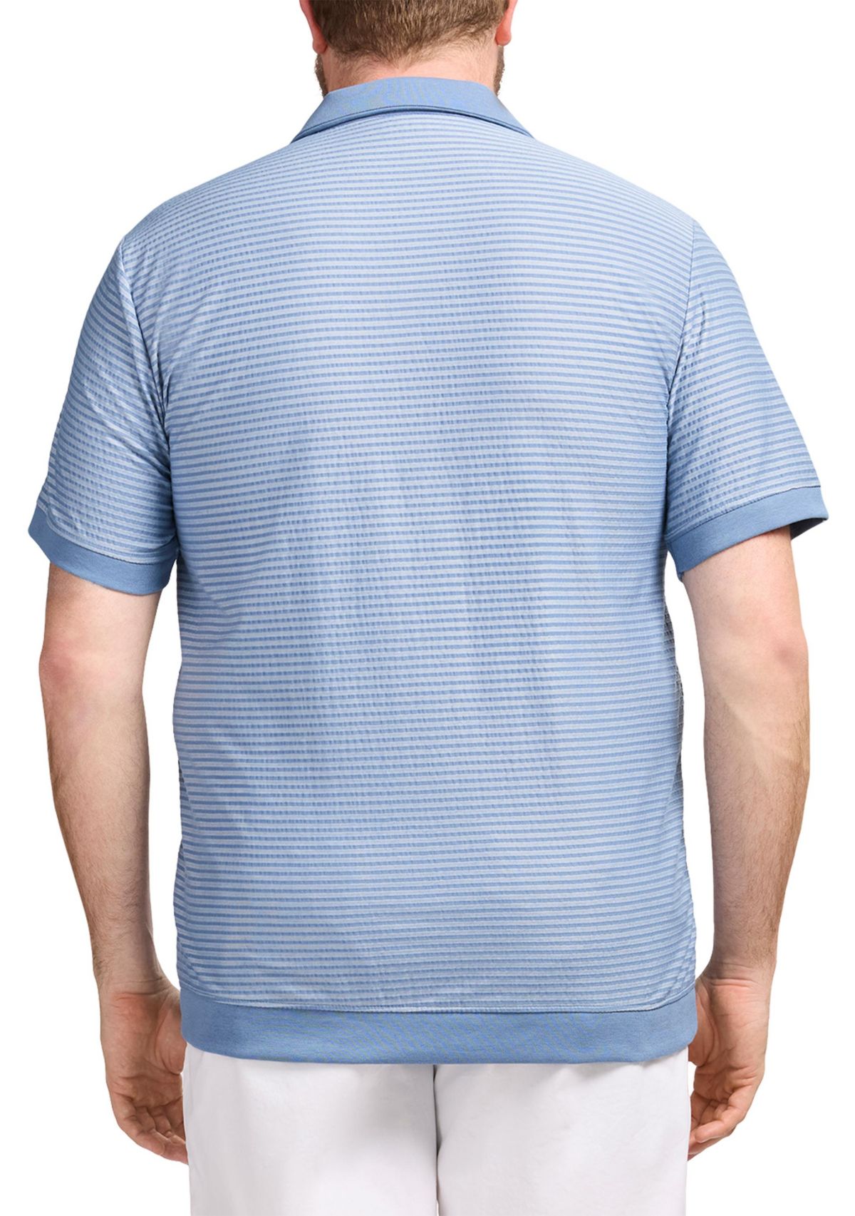 Big & Tall Short Sleeve Saltwater Dune Knit Texture Polo Shirt