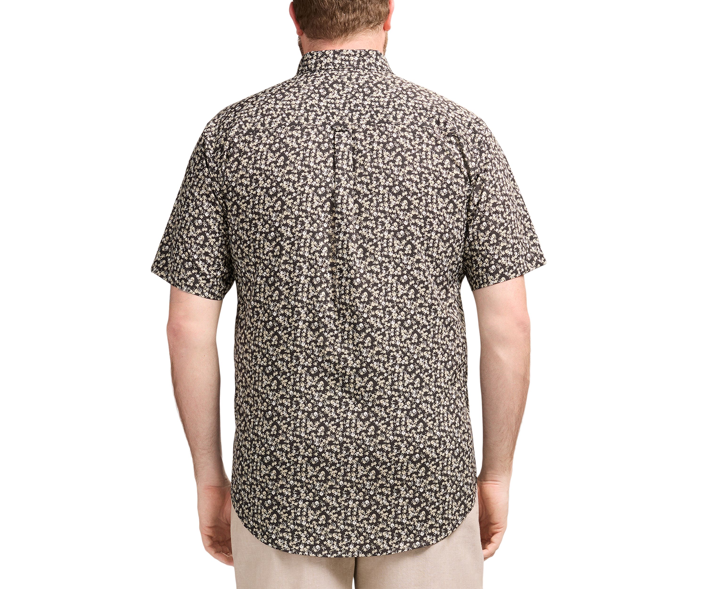 Big & Tall Short Sleeve Breeze Floral Printed Woven Shirt