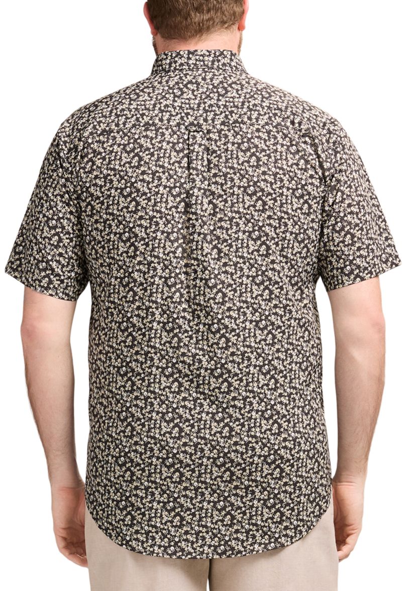 Big & Tall Short Sleeve Breeze Floral Printed Woven Shirt