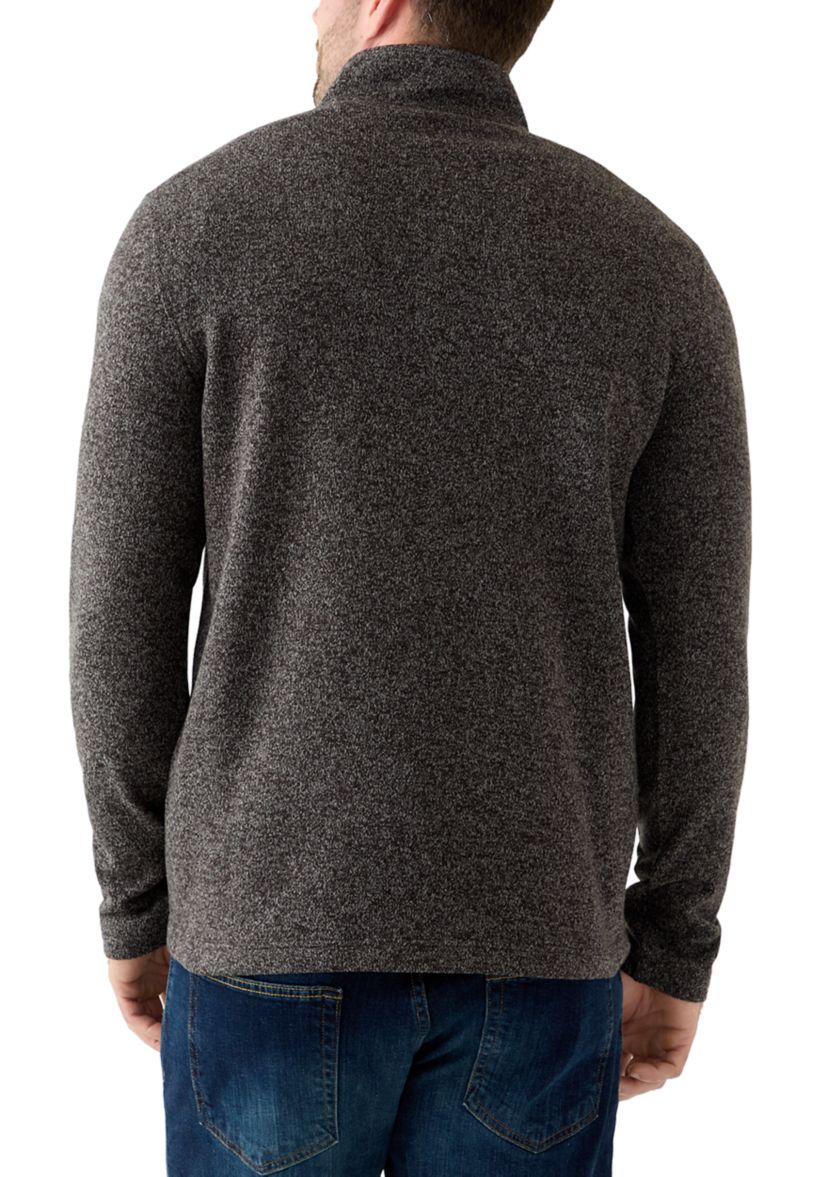 Big & Tall 1/4 Zip Fleece Sweater