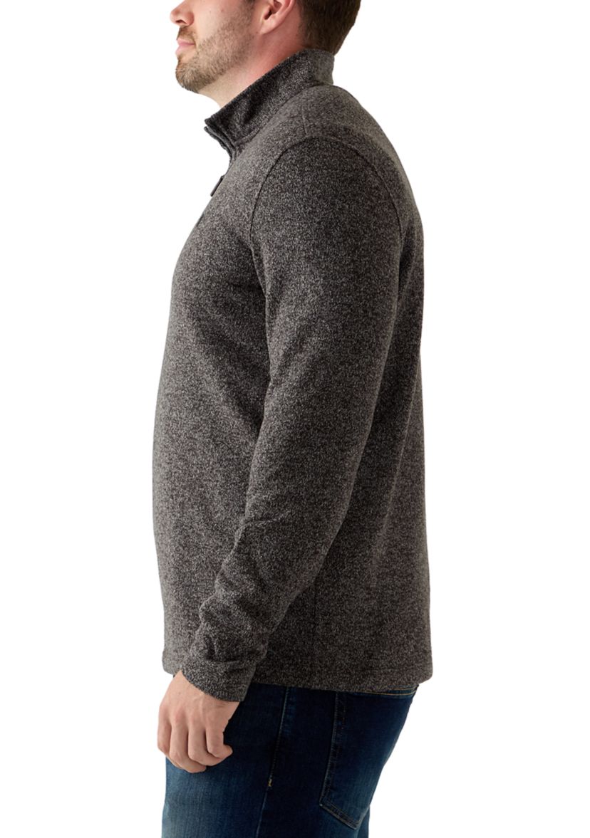 Big & Tall 1/4 Zip Fleece Sweater