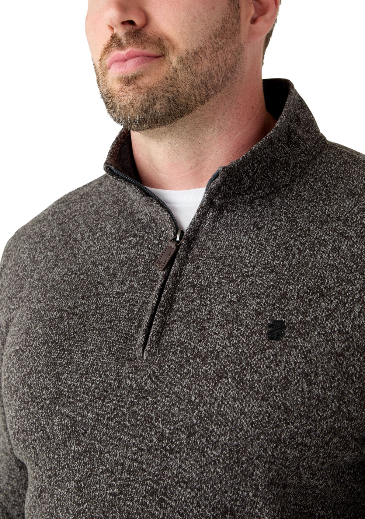 Big & Tall 1/4 Zip Fleece Sweater