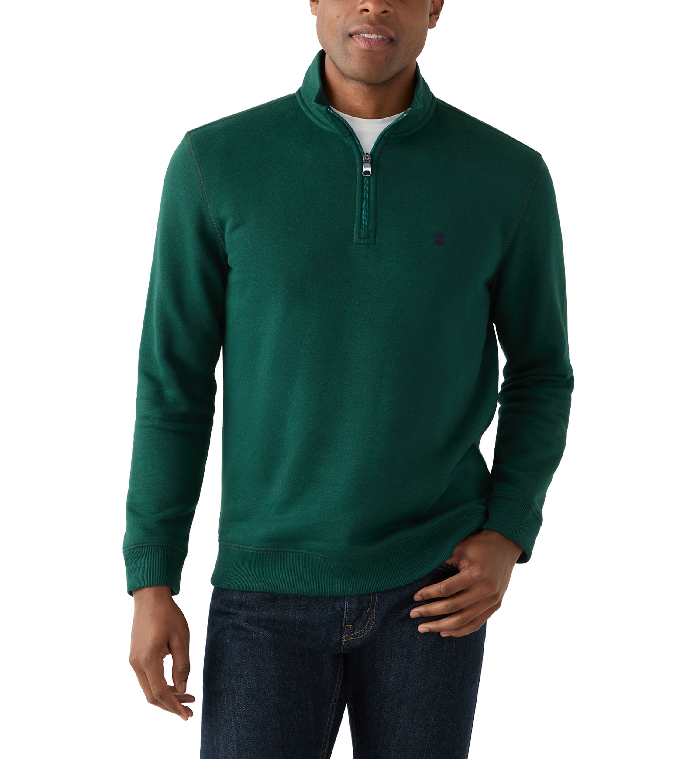Long Sleeve Solid Quarter Zip