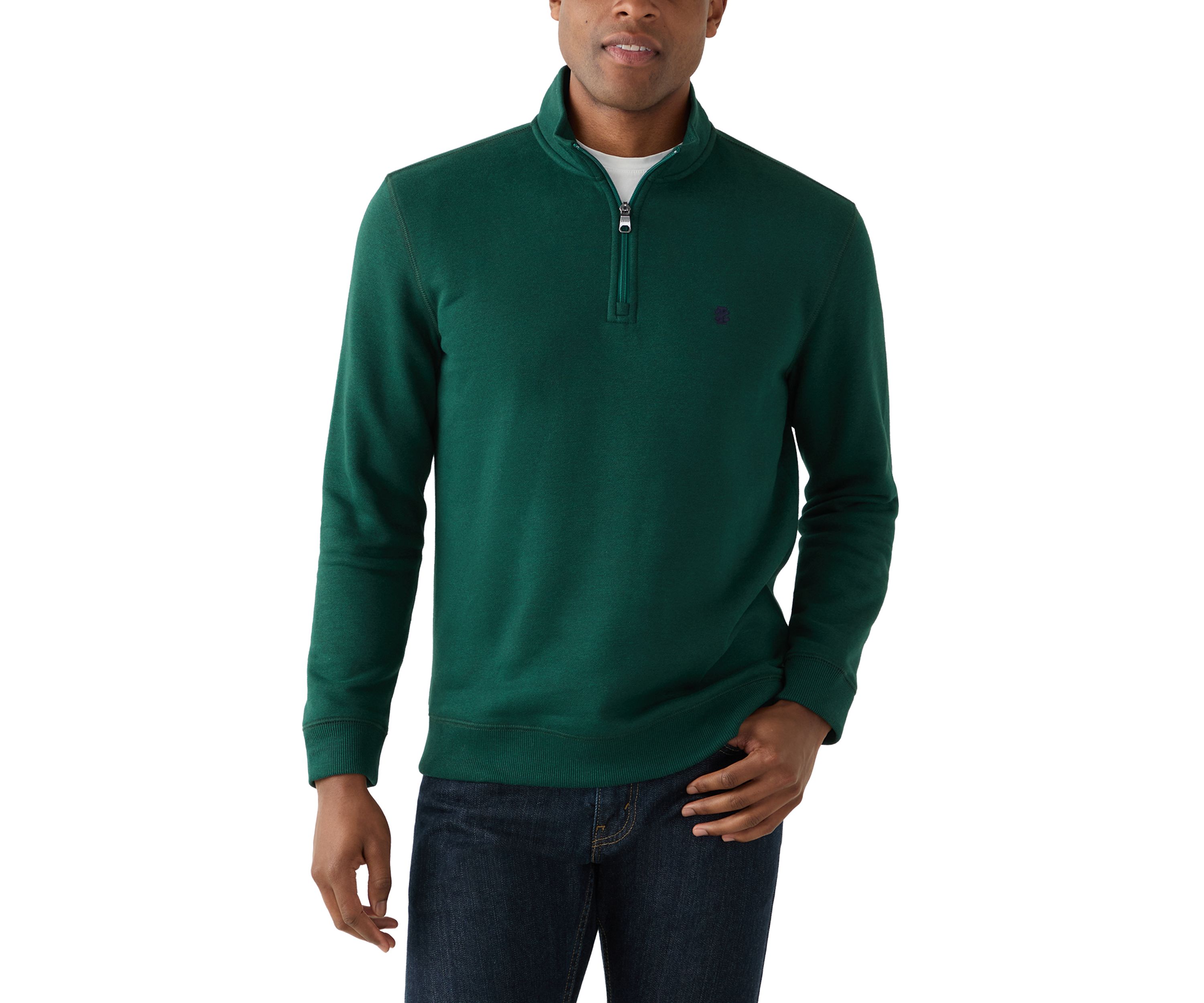 Long Sleeve Solid Quarter Zip