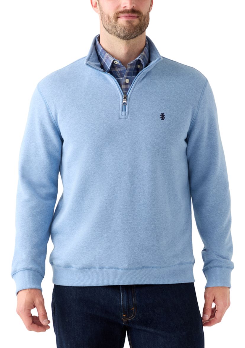 IZOD Long Sleeve Solid Quarter Zip | Belk