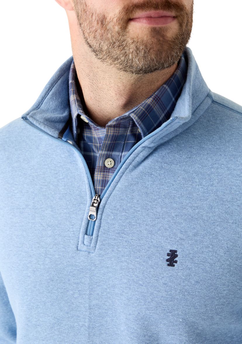 IZOD Long Sleeve Solid Quarter Zip | Belk