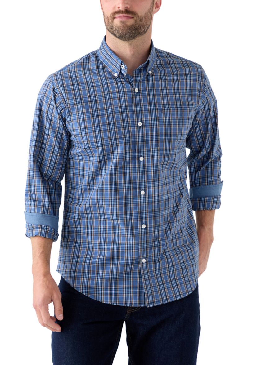 Dark Colored Plaid Shirt