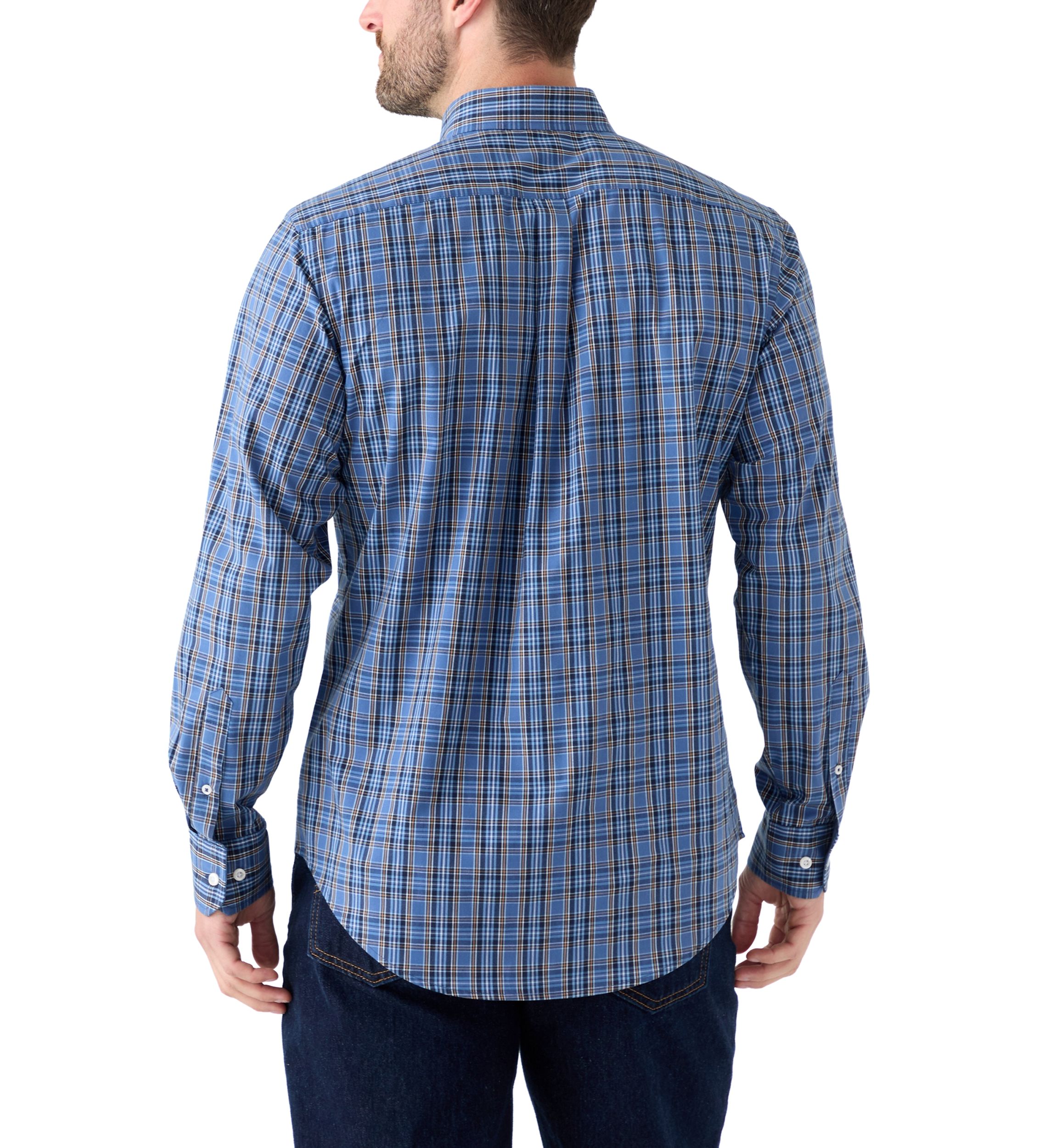 Dark Colored Plaid Shirt