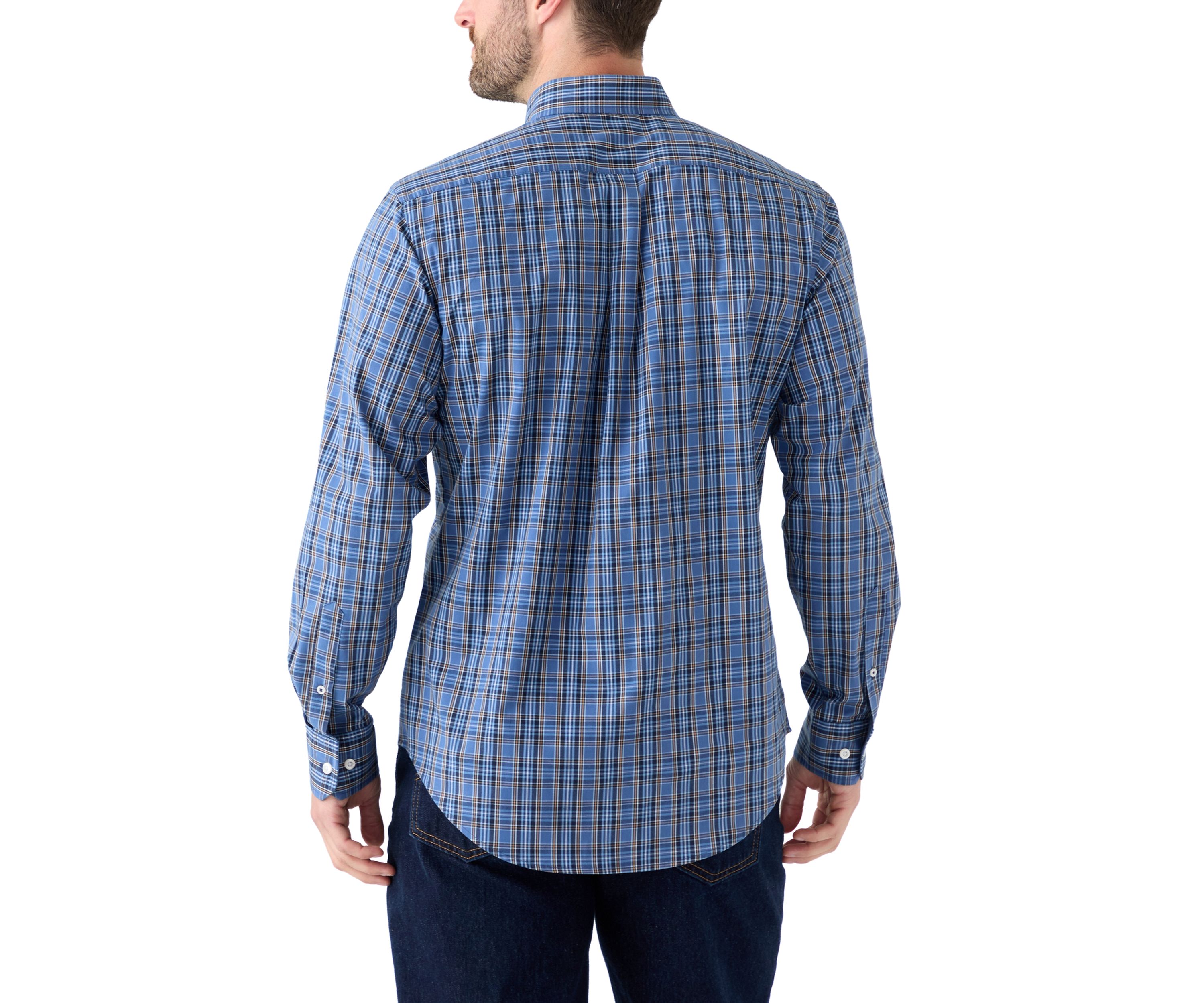 Dark Colored Plaid Shirt