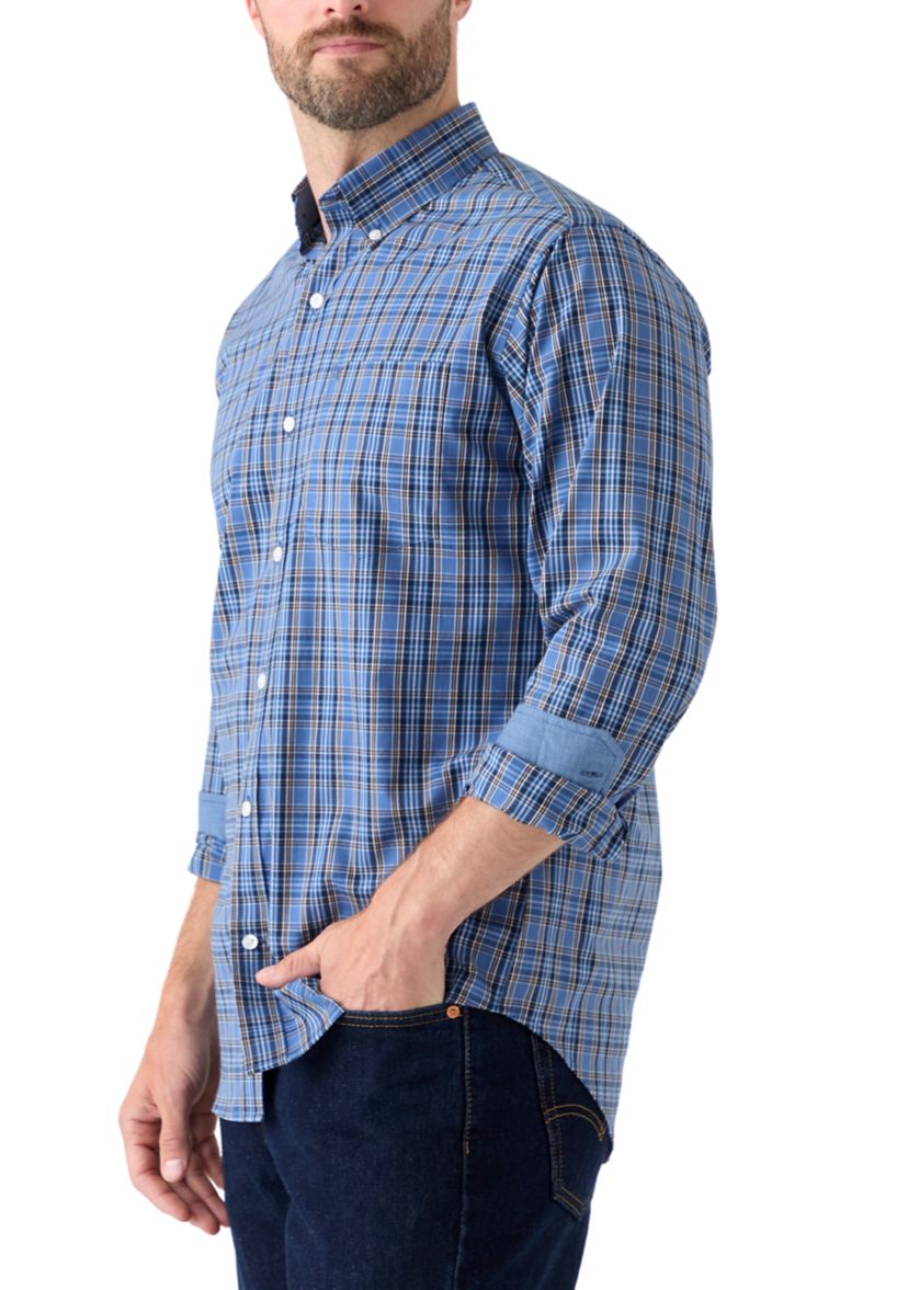 Dark Colored Plaid Shirt