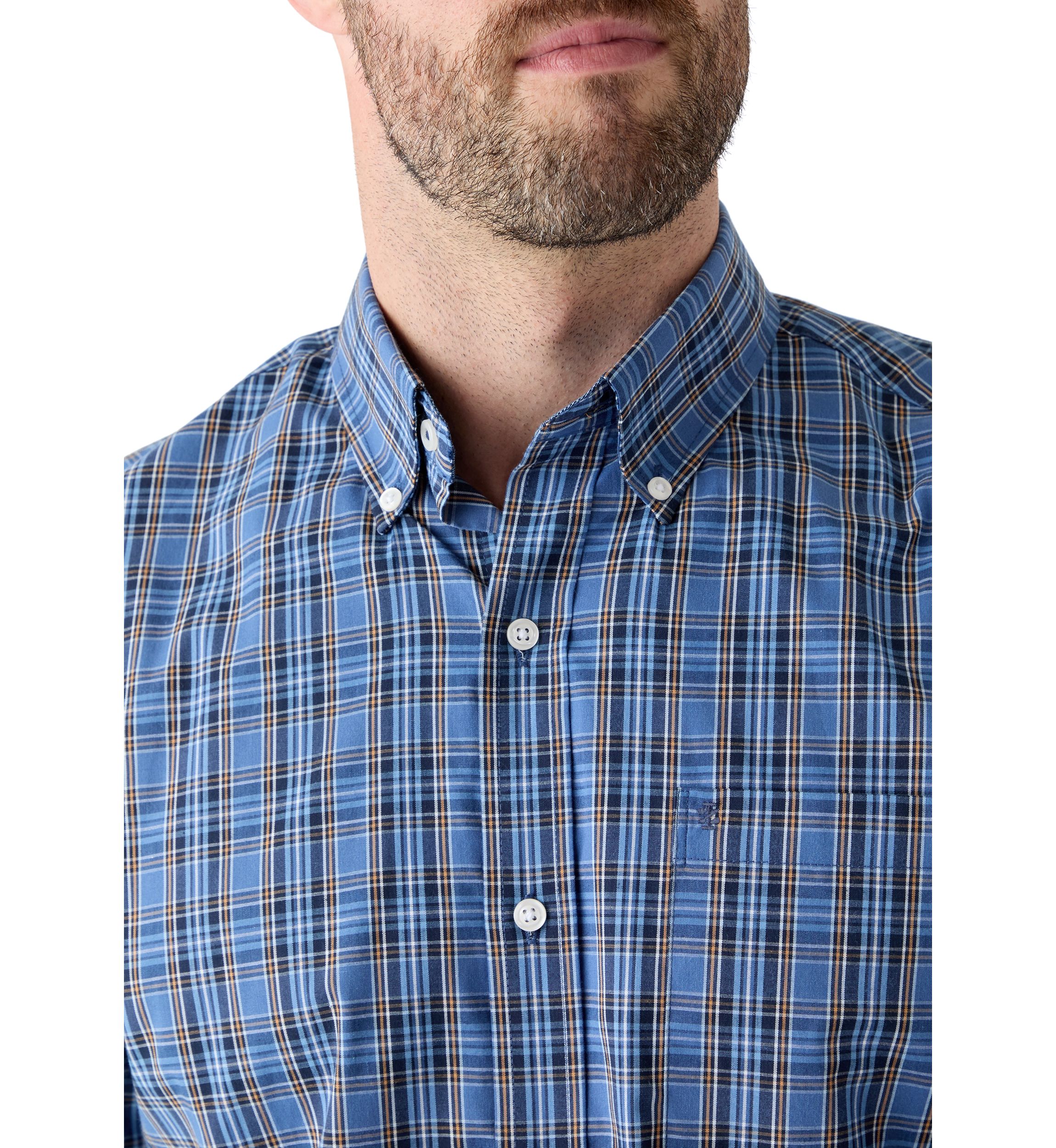 Dark Colored Plaid Shirt