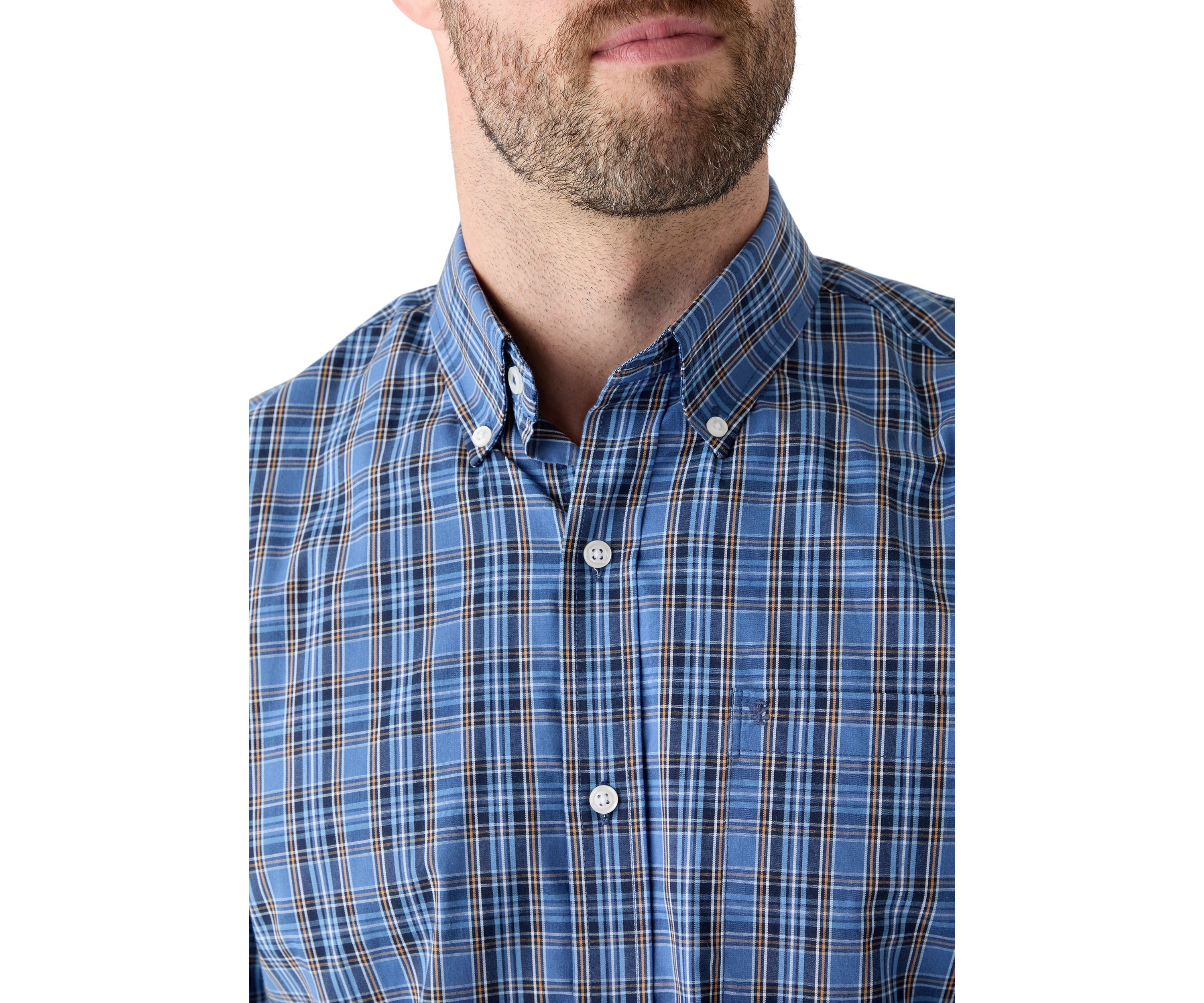 Dark Colored Plaid Shirt