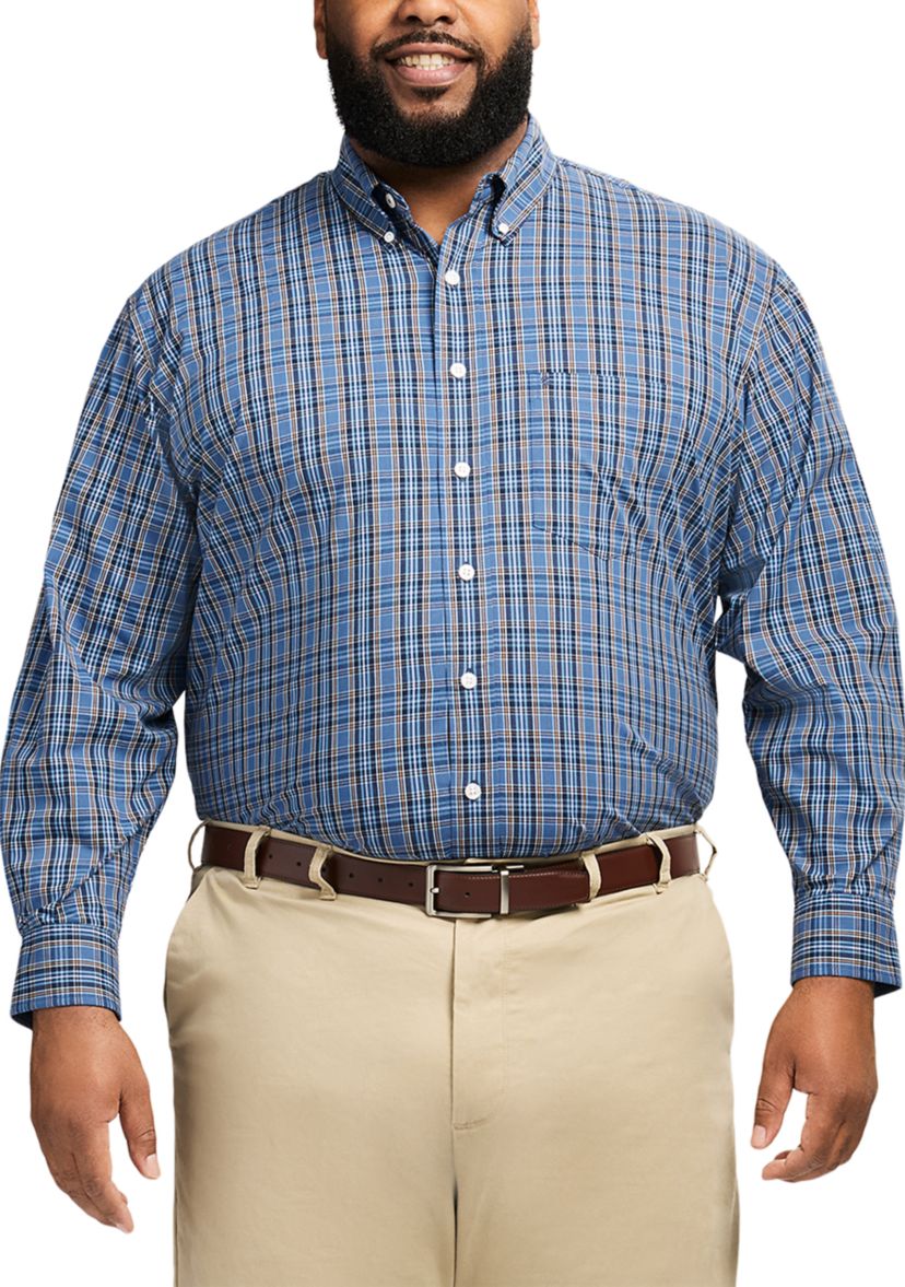 Big & Tall Performance Comfort Plaid Shirt
