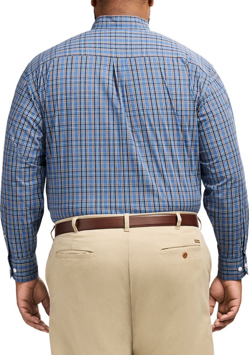 Big & Tall Performance Comfort Plaid Shirt