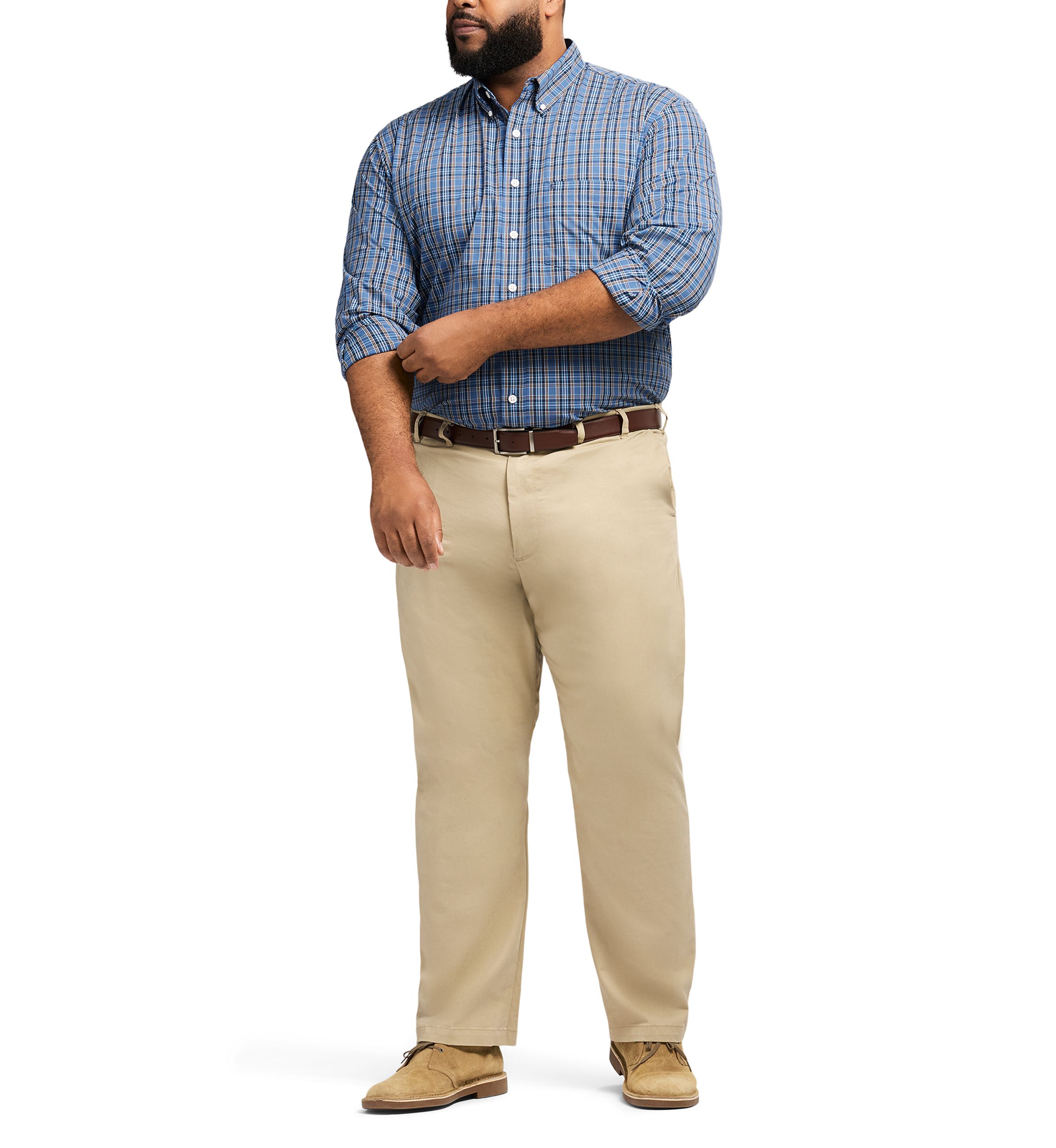 Big & Tall Performance Comfort Plaid Shirt