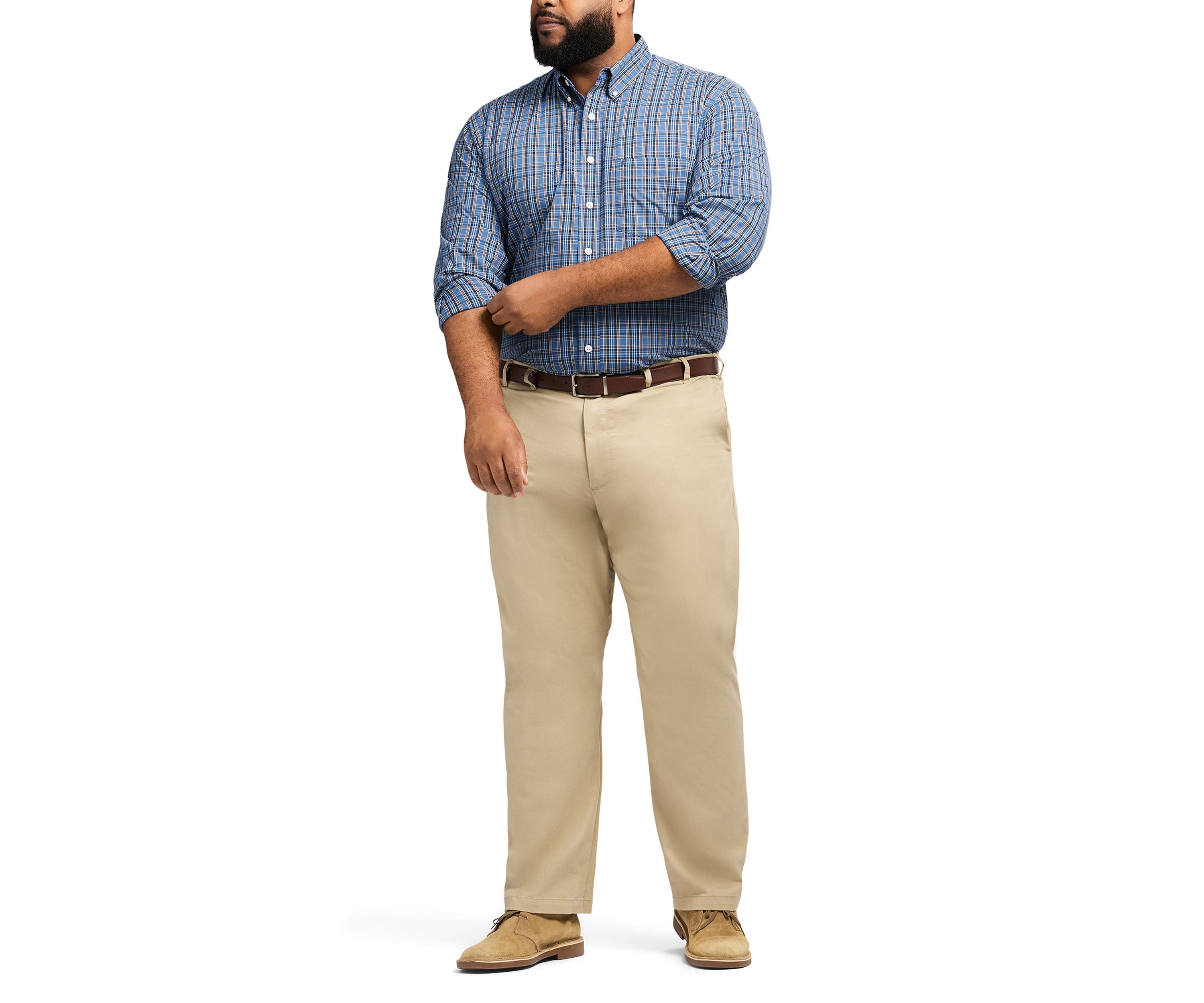 Big & Tall Performance Comfort Plaid Shirt