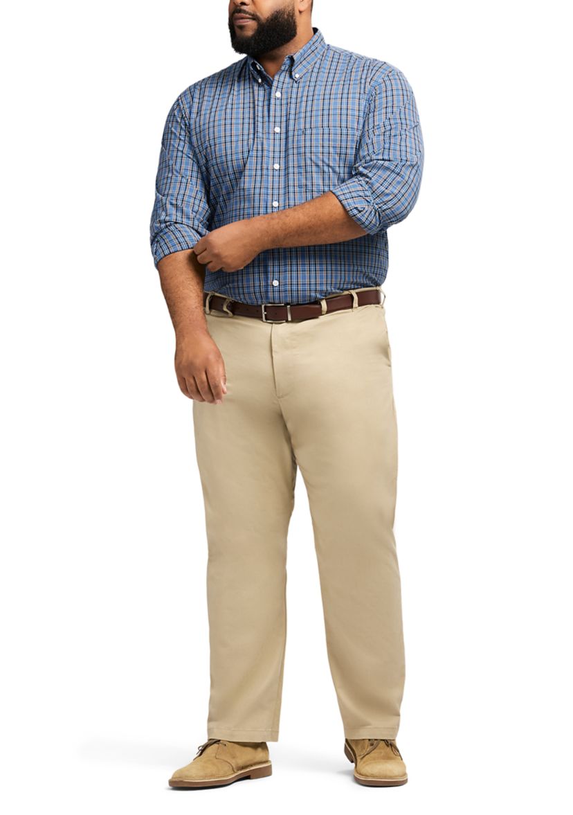 Big & Tall Performance Comfort Plaid Shirt