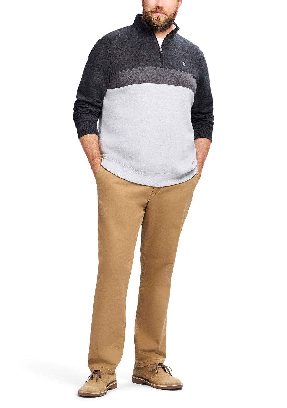 Big & Tall Advantage Performance Color Block Pullover
