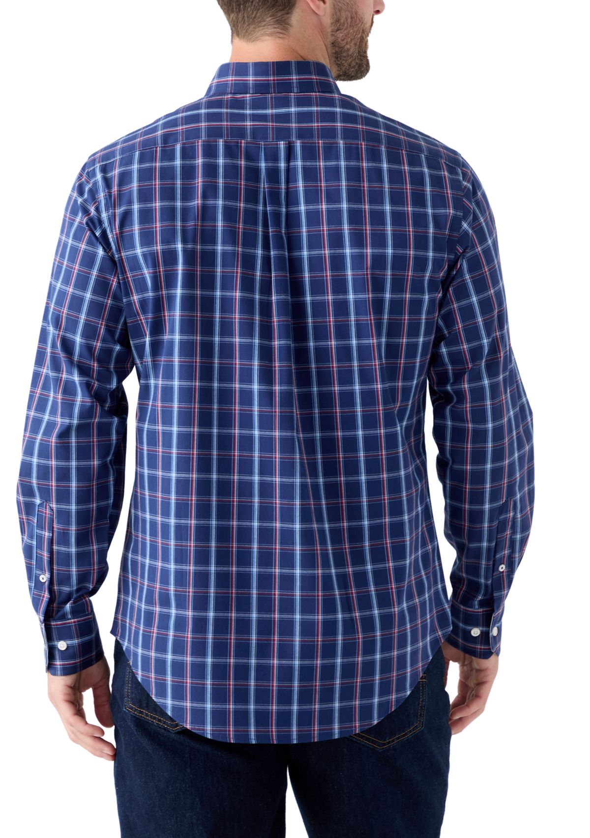 Dark Colored Plaid Shirt