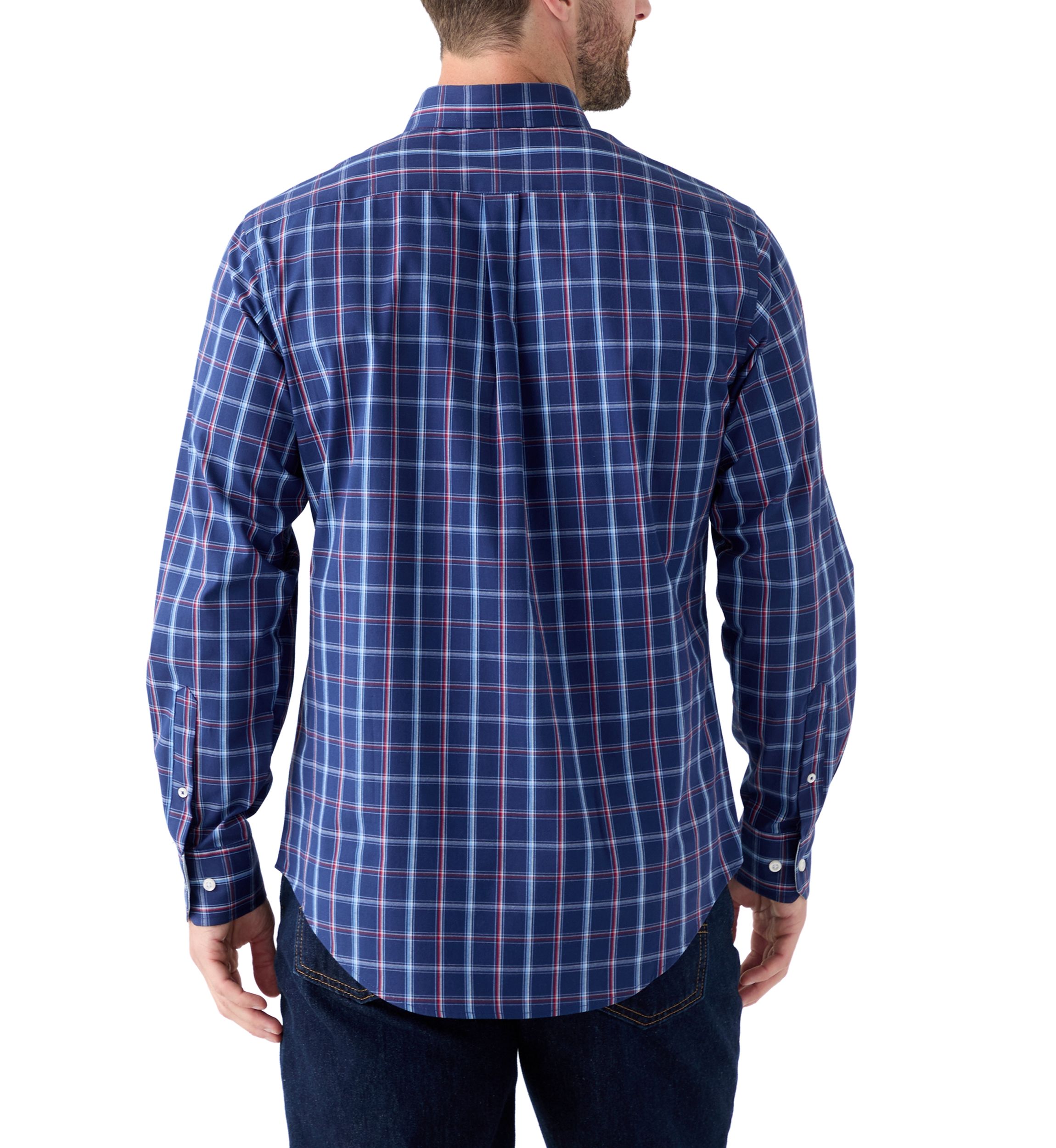 Dark Colored Plaid Shirt