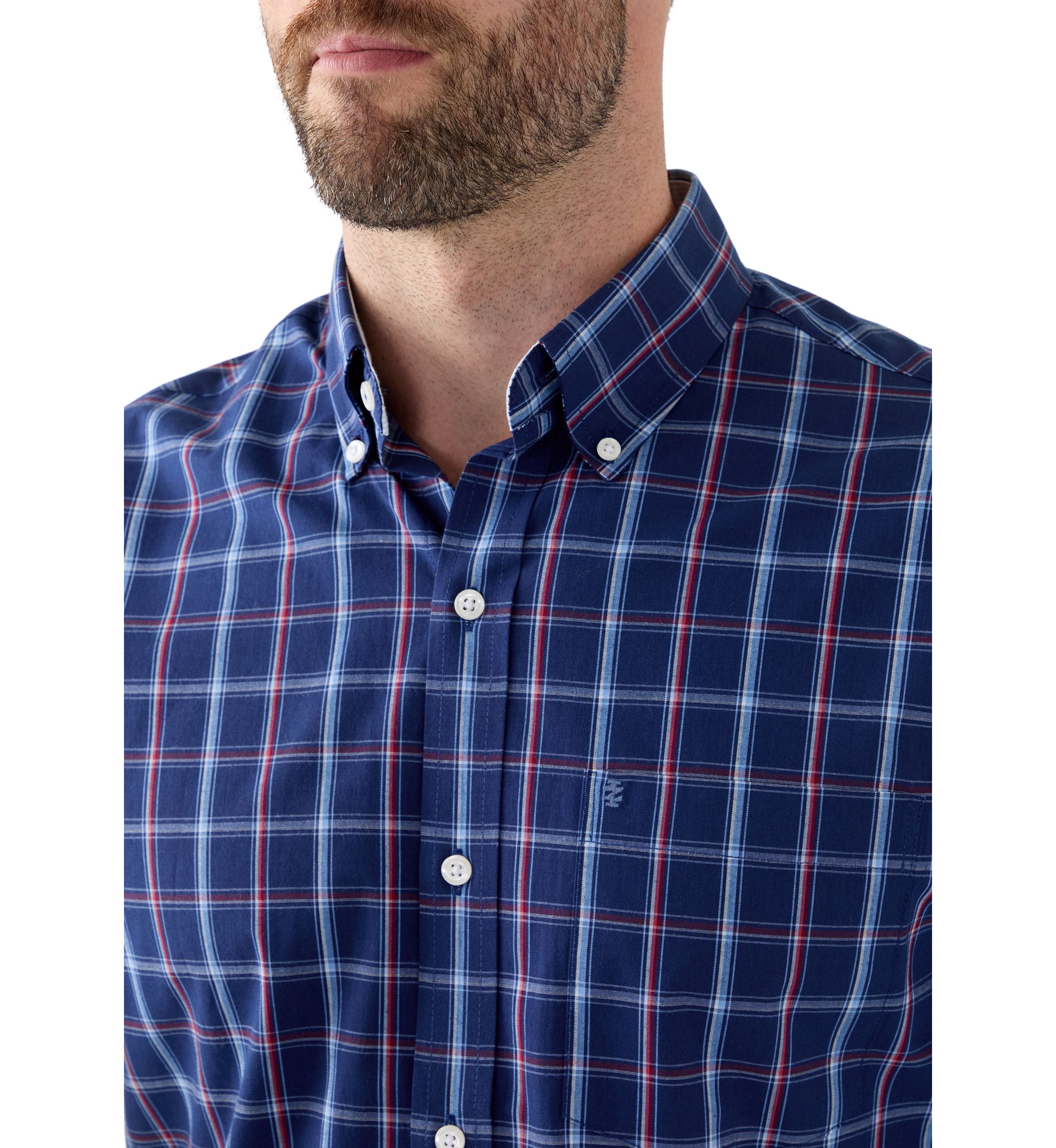Dark Colored Plaid Shirt